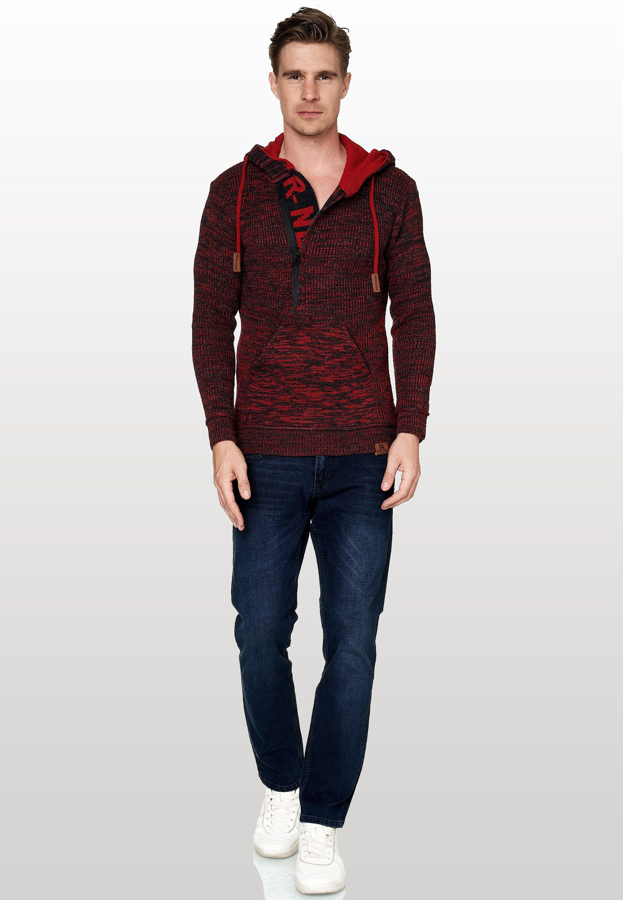 Rusty Neal Kapuzensweatshirt mit stylischem Ausschnitt günstig online kaufen
