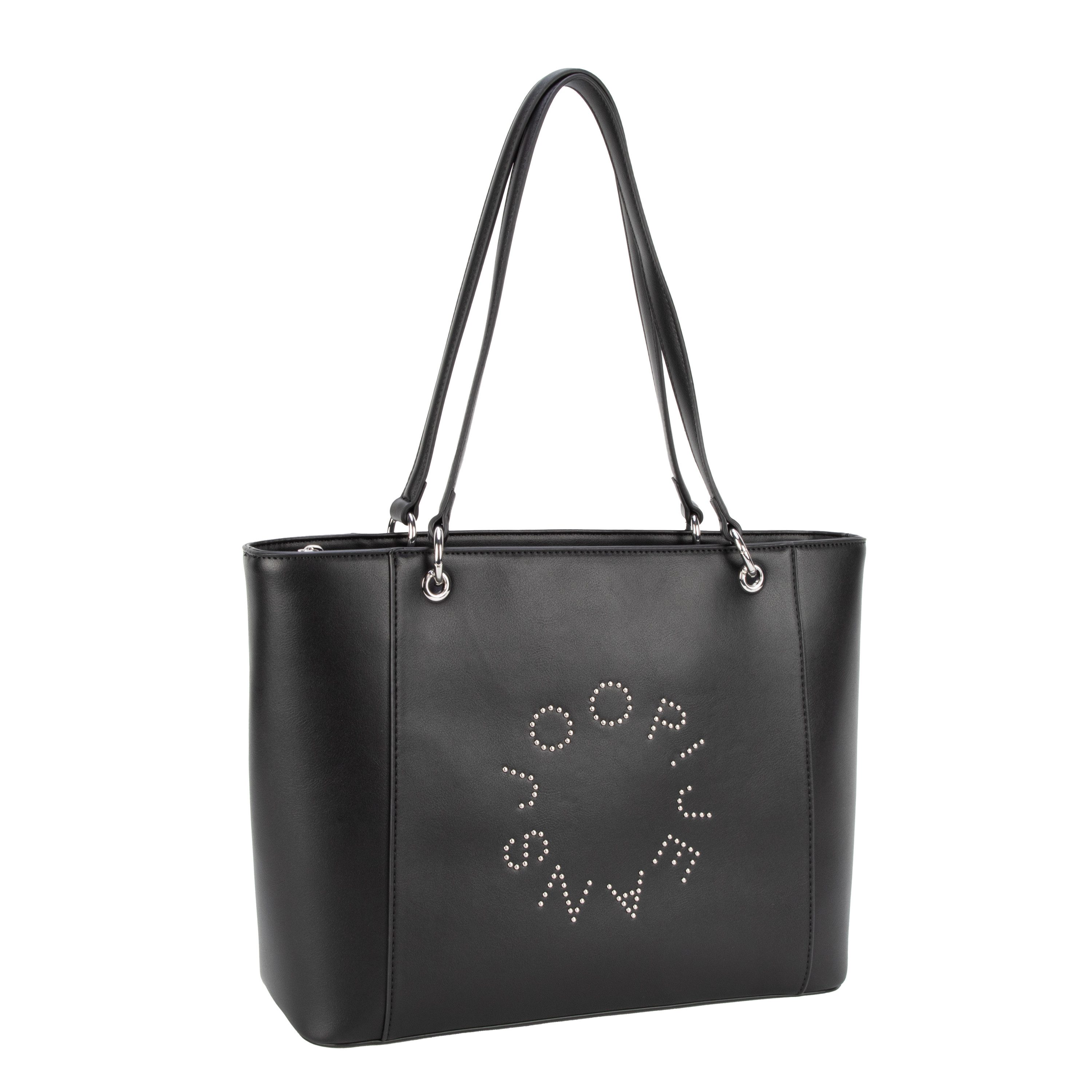 Joop Jeans Shopper giro borchia imani shopper lhz, Damen Umhängetasche, Tragetasche, Handtasche mit nietenbesetzem Logo