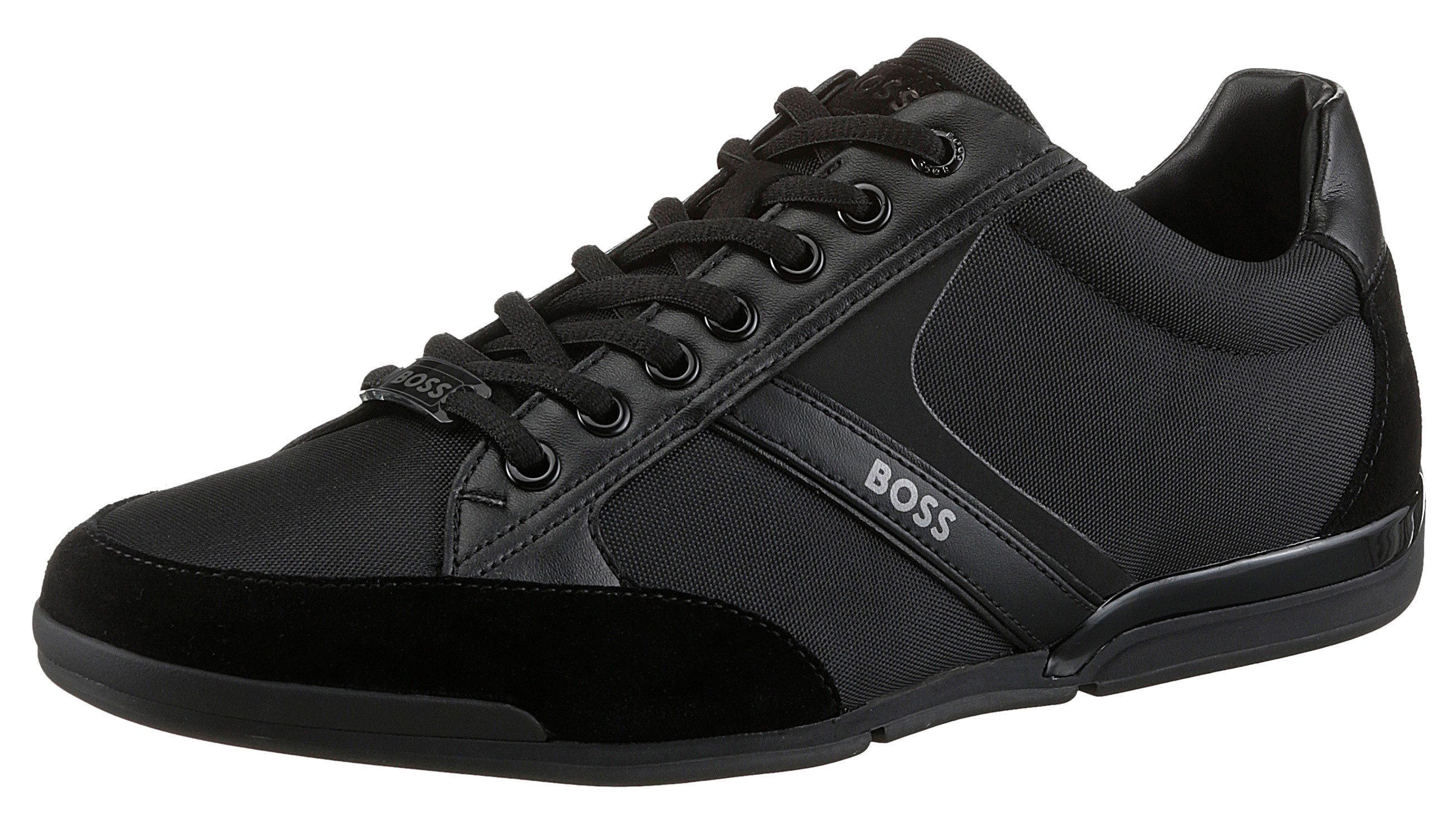 BOSS Saturn_Lowp Sneaker im Materialmix, Freizeitschuh, günstig online kaufen