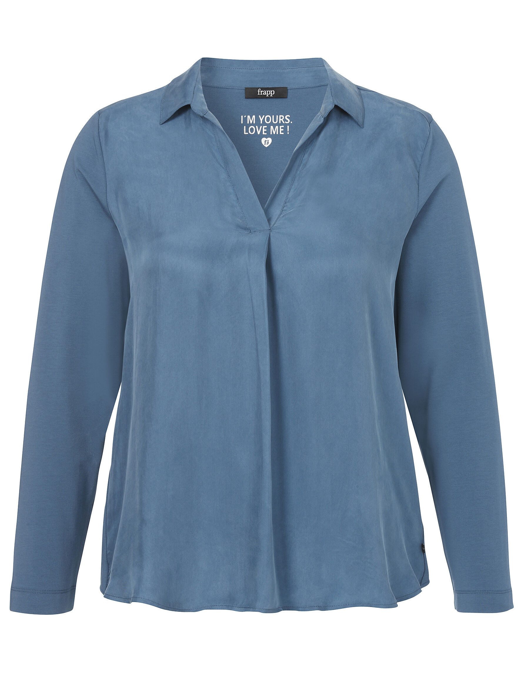 FRAPP Klassische Bluse mit leicht glänzender günstig online kaufen