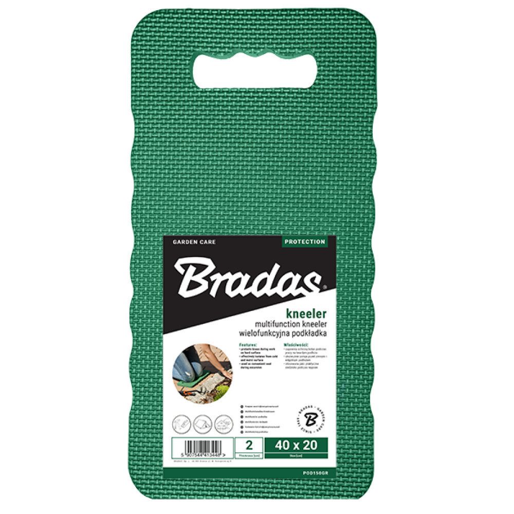 Bradas Garten-Kniekissen Kniekissen 40x20x2cm Kniepolster Isolierunterlage für Garten Baustelle