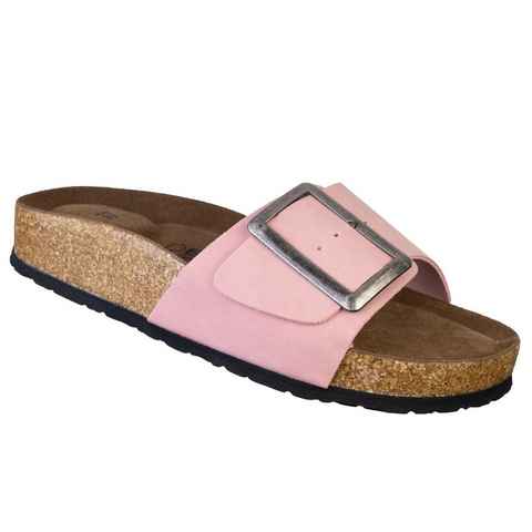 Biosoft Comfort & Easy Walk Biosoft Flache Sandalen Damen Sommer Leder Optik Größe 37 - 43 Hurdy Sandale