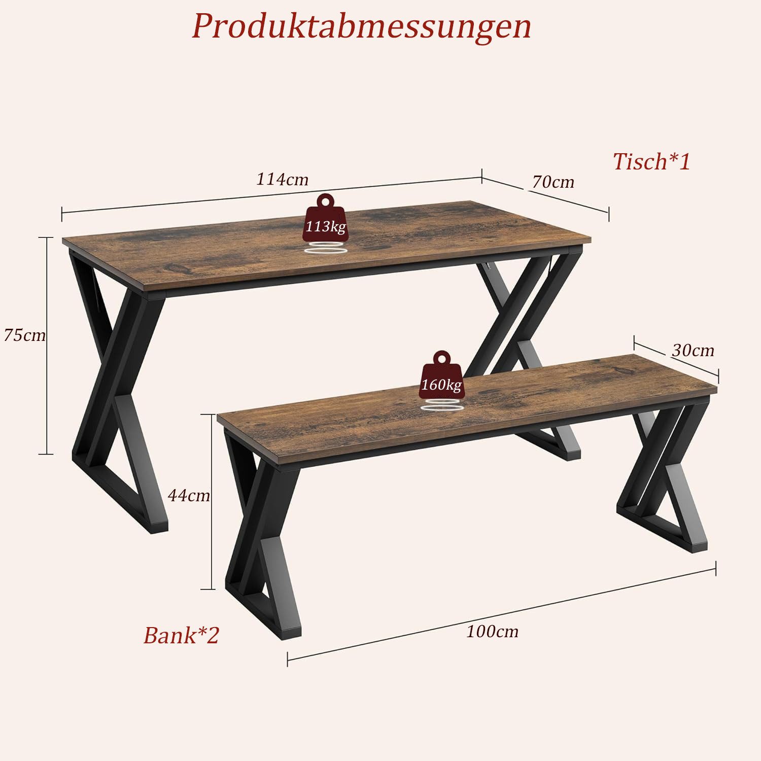 GarveeMore Essgruppe Esstisch-Set für 4, Esstisch günstig online kaufen