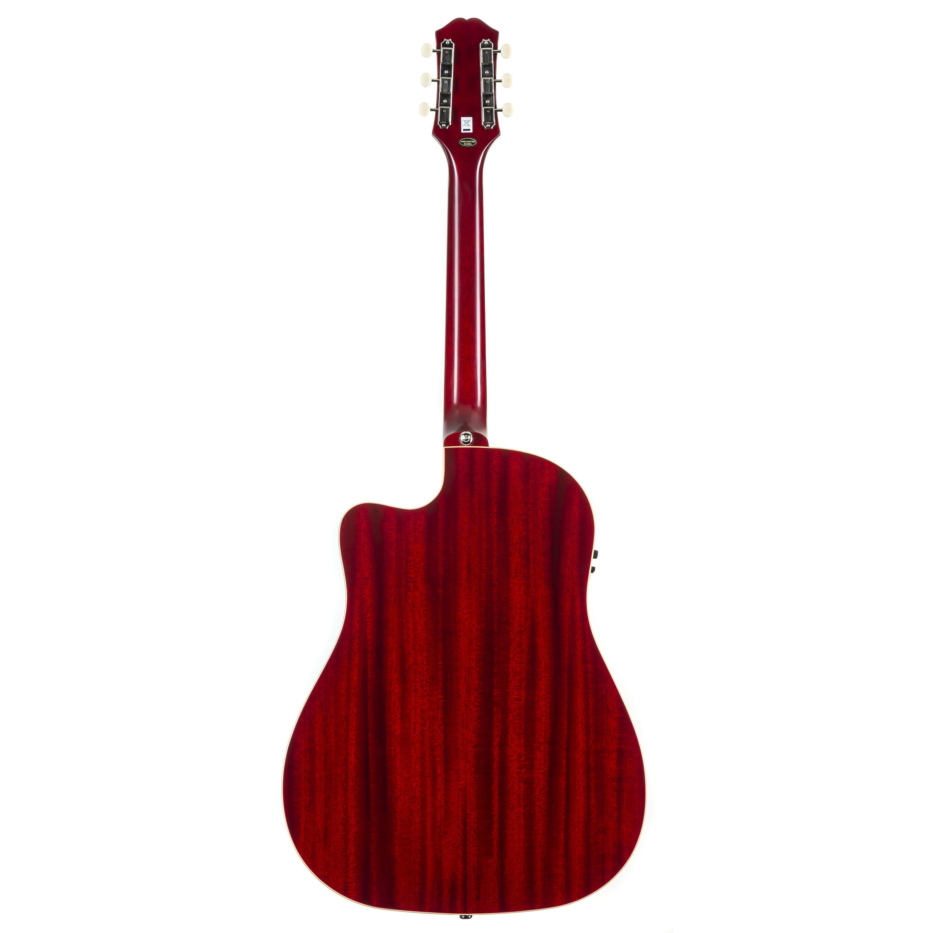 Epiphone Westerngitarre, Westerngitarren, Dreadnought Gitarren, Inspired by Gibson J-45 EC Aged Wine Red - Westerngitarre
