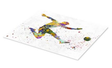 Posterlounge Forex-Bild nobelart, Fußballspieler V, Fitnessraum Malerei