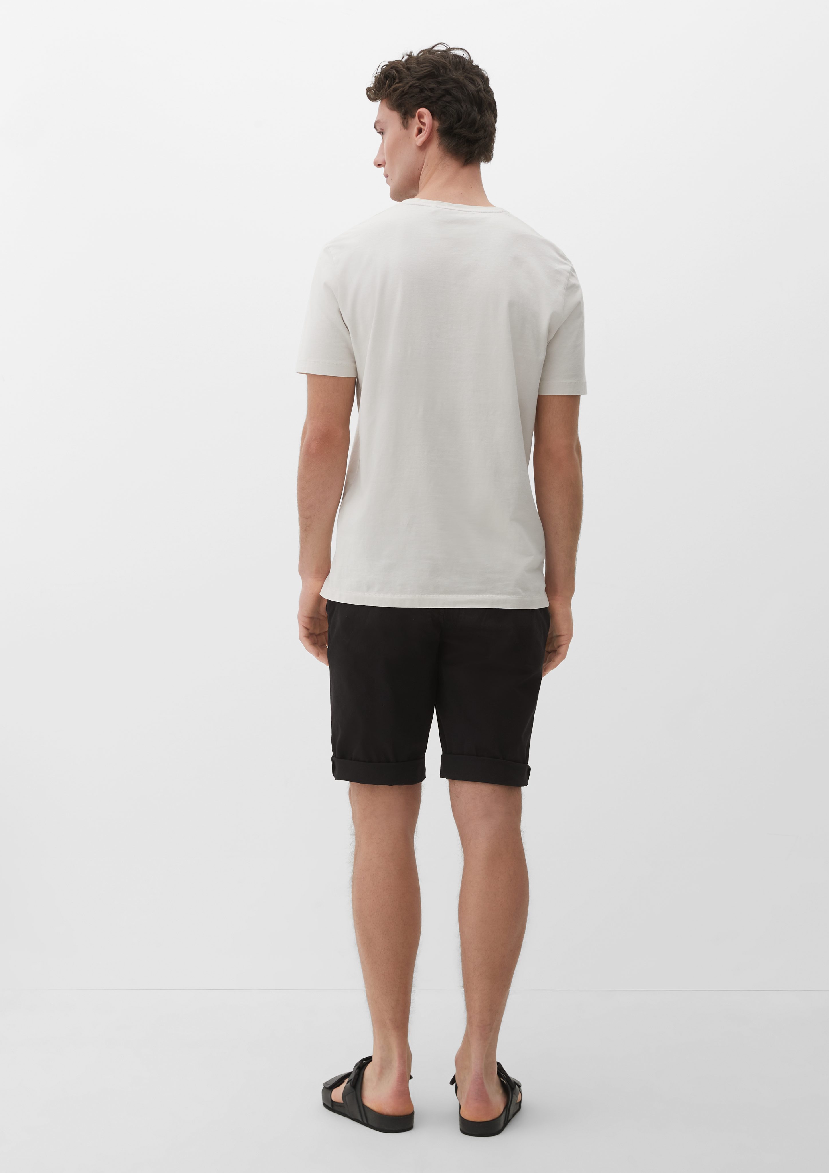 aus s.Oliver schwarz Bermudas Slim: Baumwollstretch Garment Bermuda Dye