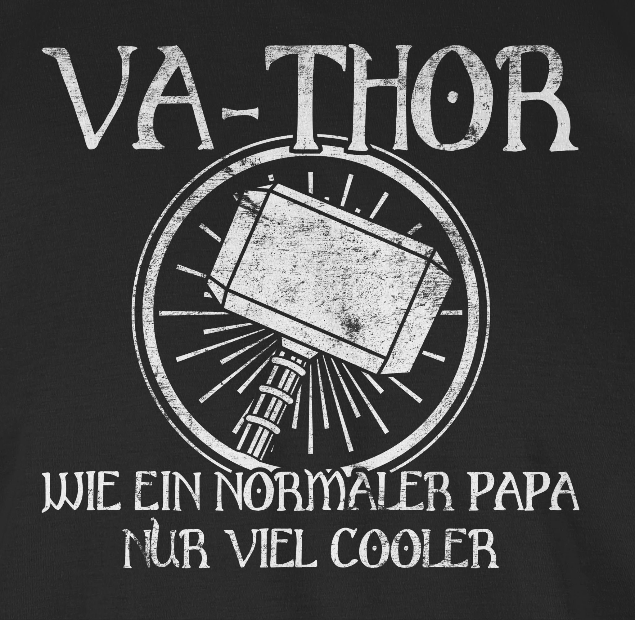 Geschenk nur wie Schwarz Shirtracer 01 T-Shirt Papa ein Papa Vatertag für normaler cooler Vathor viel