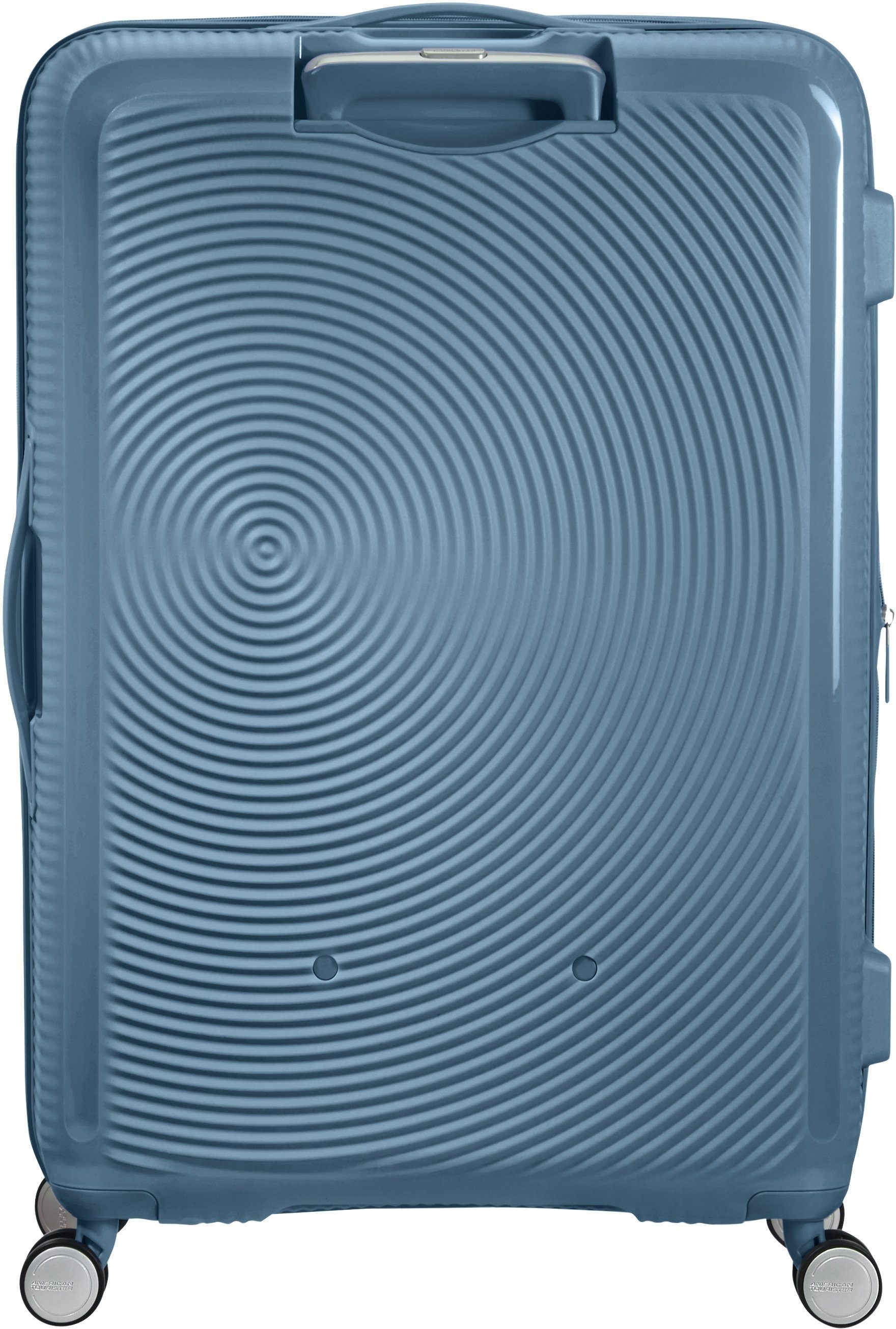 Stone Blue Volumenerweiterung mit Hartschalen-Trolley 77 Soundbox, Tourister® American cm, Rollen, 4