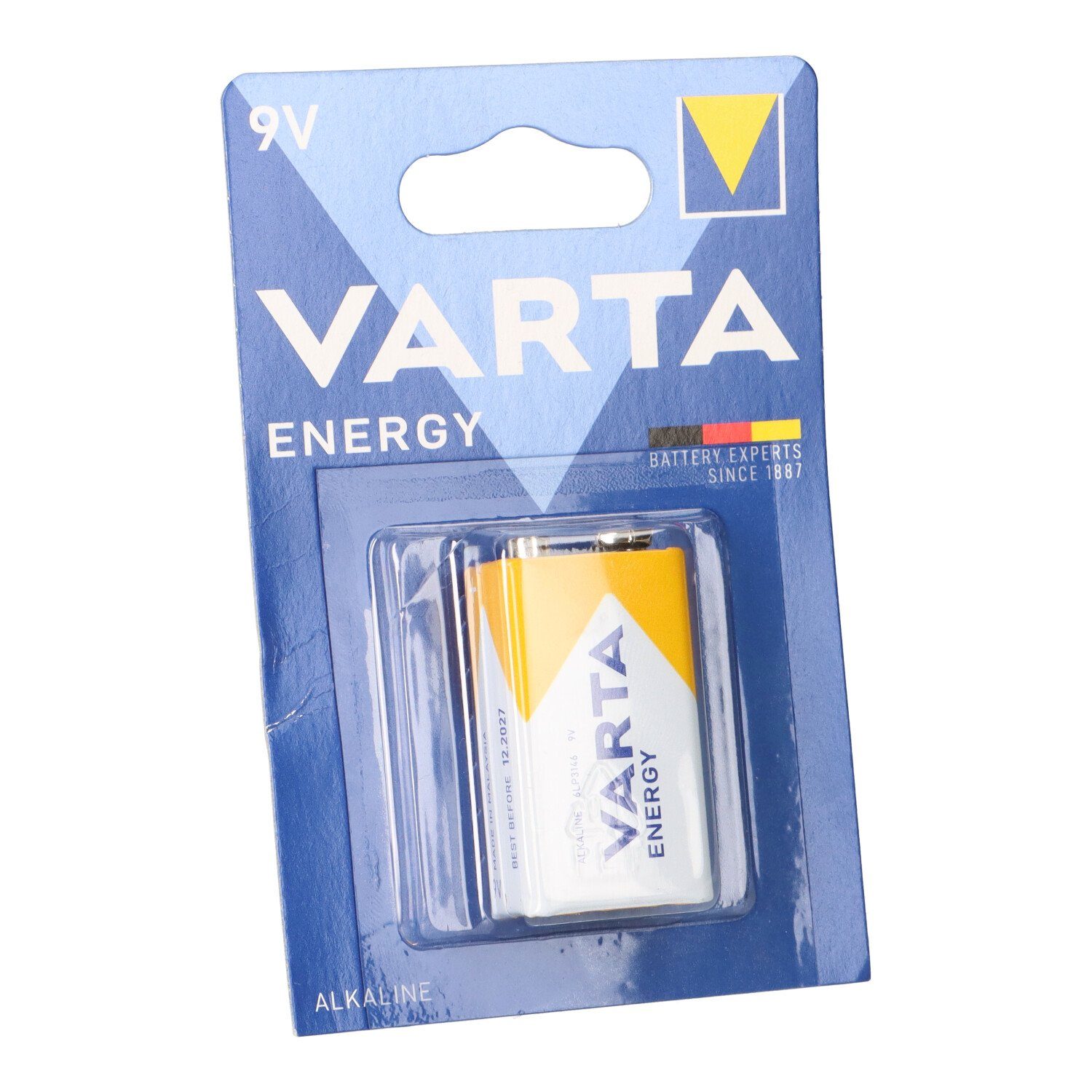 VARTA Varta Energy 9V-Block Batterie 1er Blister AlMn 565mAh Batterie