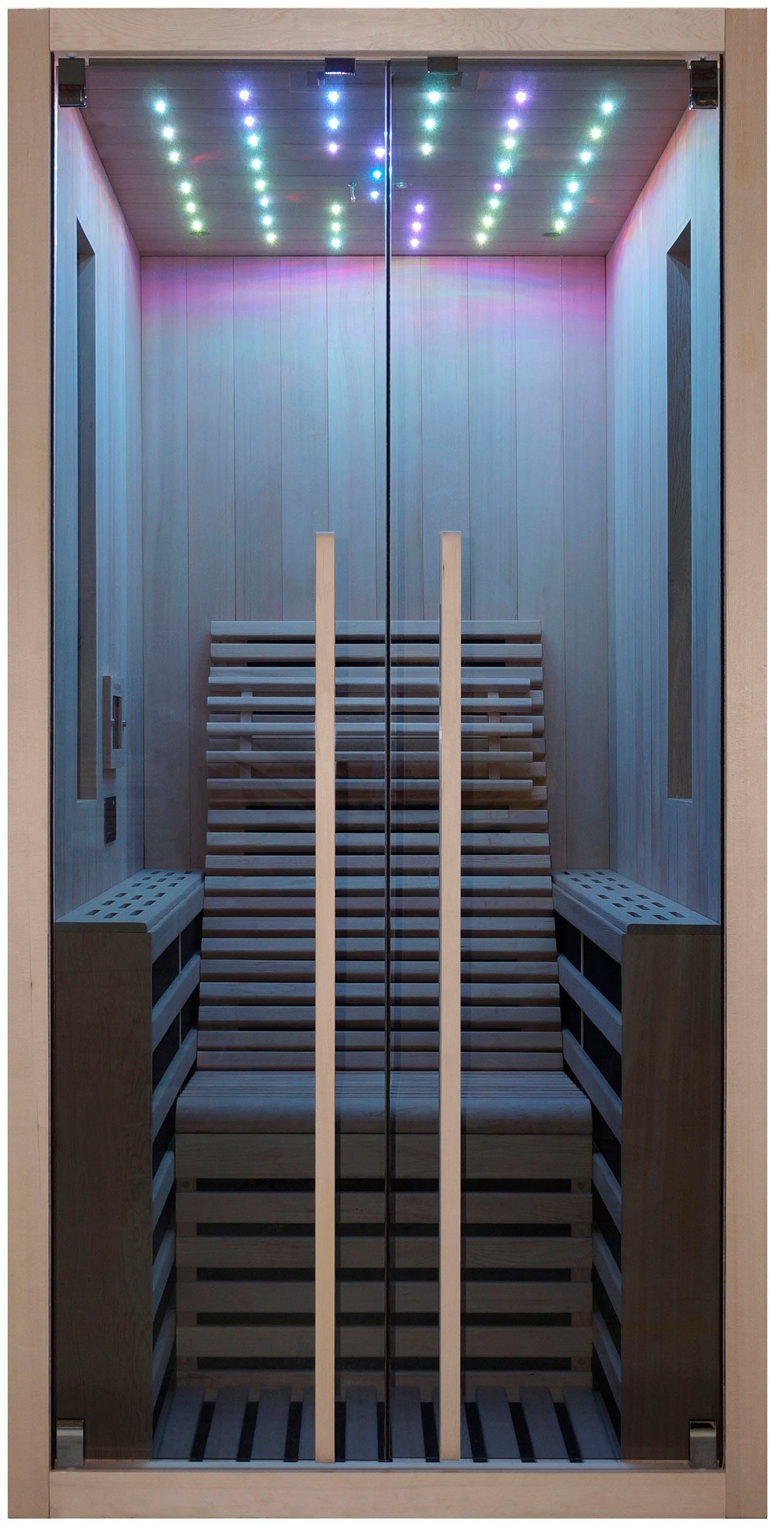 Sanotechnik Infrarotkabine CARBON 1, BxTxH: 130 x 100 x 195 cm, für 1 Person
