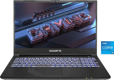 Gigabyte GIGABYTE G5 GE-51DE263SD Gaming-Notebook (39,6 cm/15,6 Zoll, Intel Core i5 12500H, GeForce RTX 3050, 512 GB SSD)