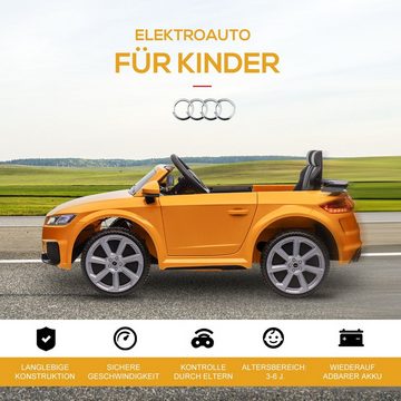 HOMCOM Elektro-Kinderauto Kinderfahrzeug für Kinder 3-5 Jahre Kinderauto mit Fernbedienung, Belastbarkeit 25 kg, (1-tlg), mit Musiktasten