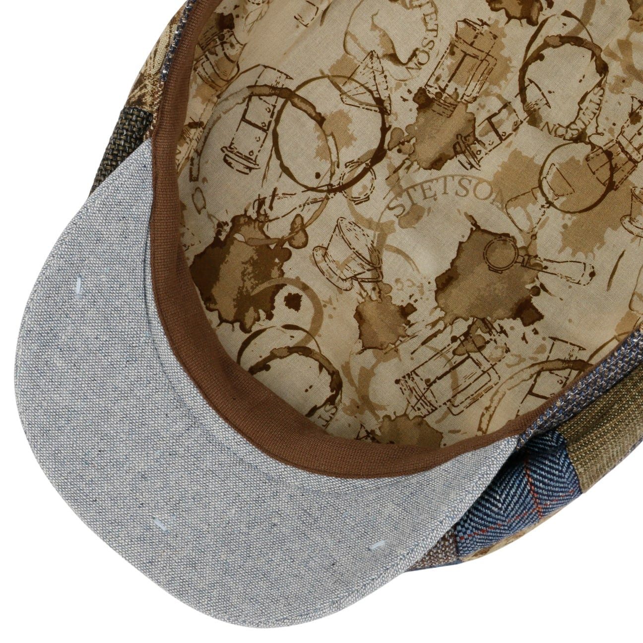Stetson Flat Cap (1-St) Schirmmütze mit Schirm, Made in the EU