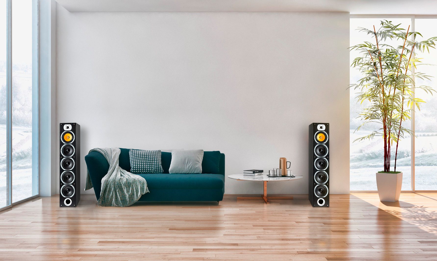 Bennett & Ross Exosphere 3-Wege HiFi Standlautsprecher Stand-Lautsprecher (440 W)