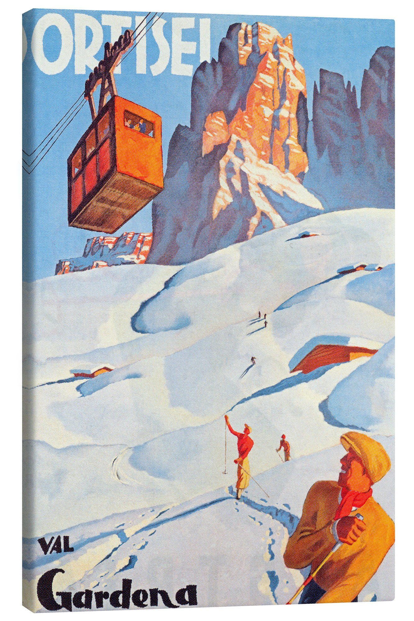 Leinwandbild Vintage Ski Collection