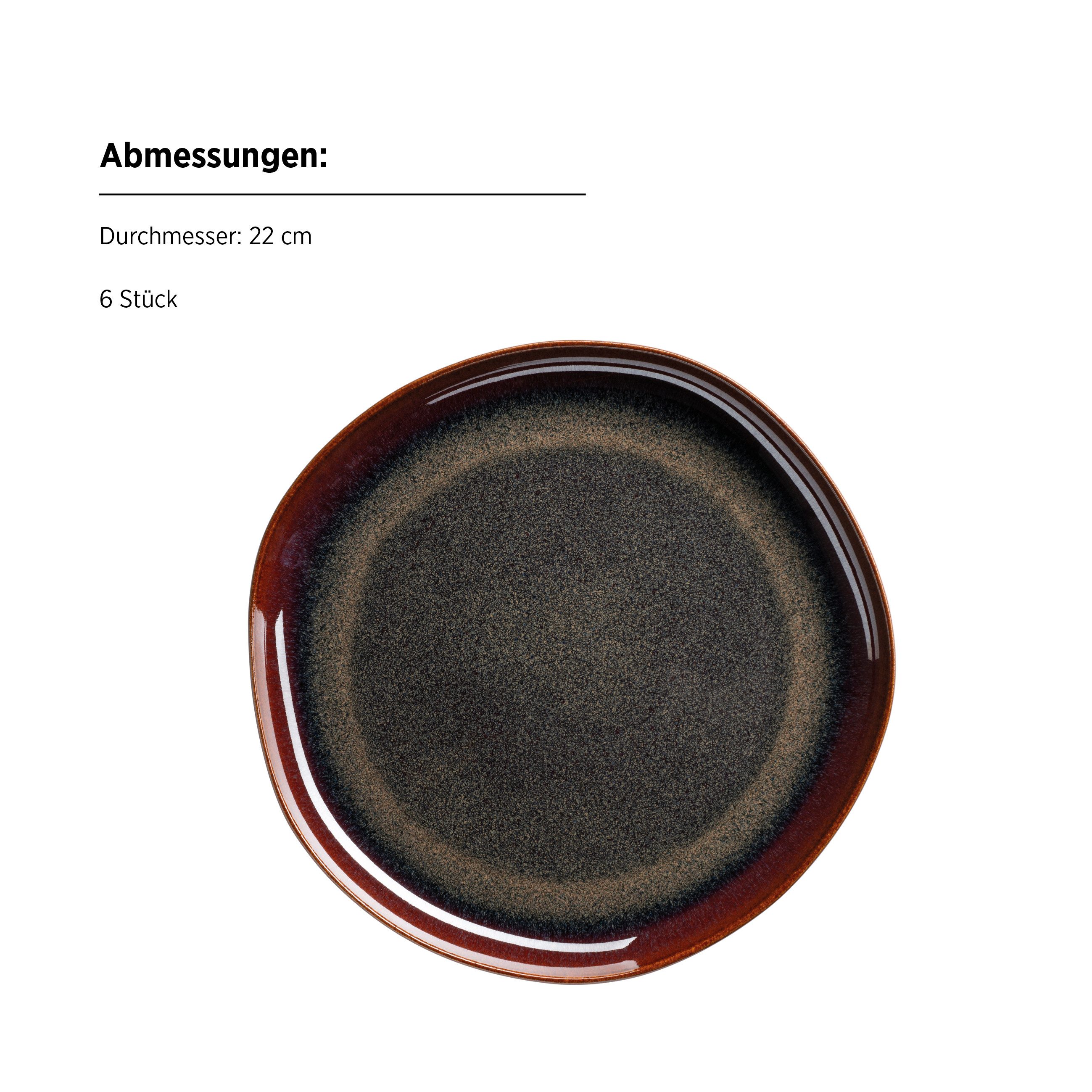 MÄSER Dessertteller Cordelia, (6 St)