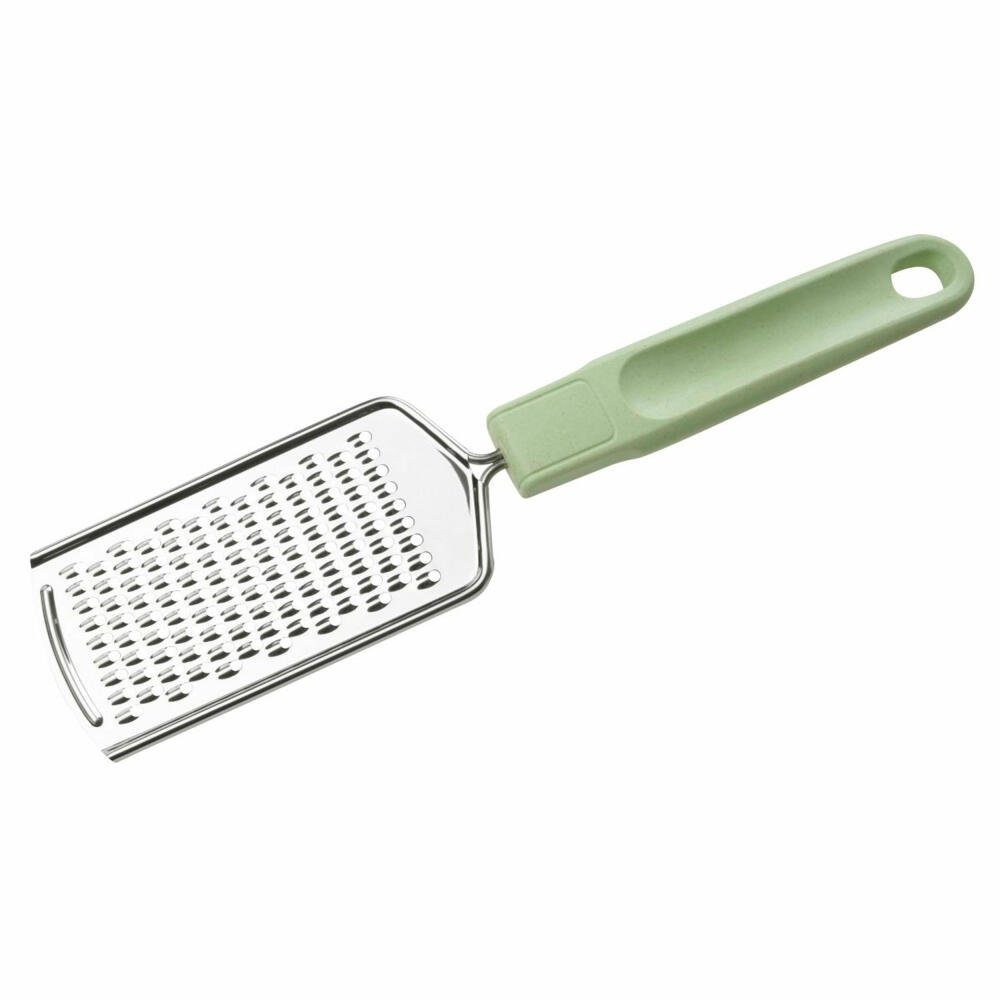 FACKELMANN Küchenreibe Handreibe Ecolution 24 cm, Edelstahl, Kunststoffmix