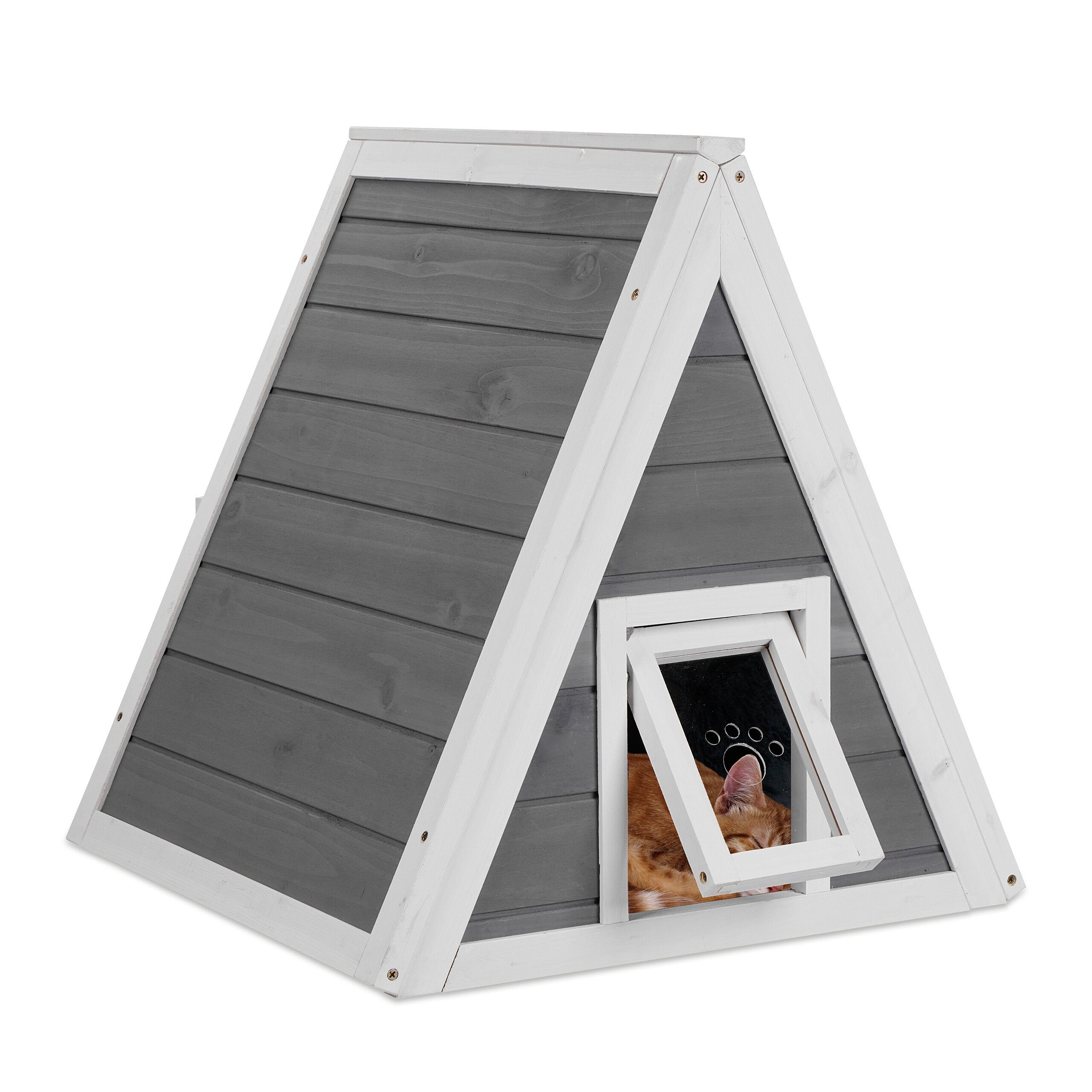Katzenzelt Wetterfestes Katzenhaus aus Holz