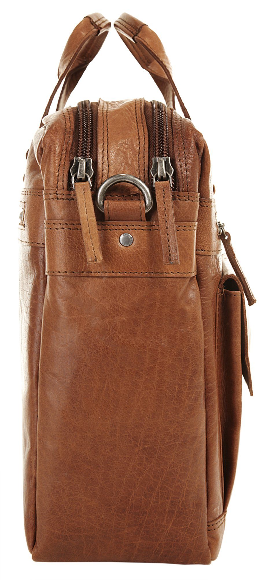 & Leder echt Spikes cognac Sparrow Aktentasche,