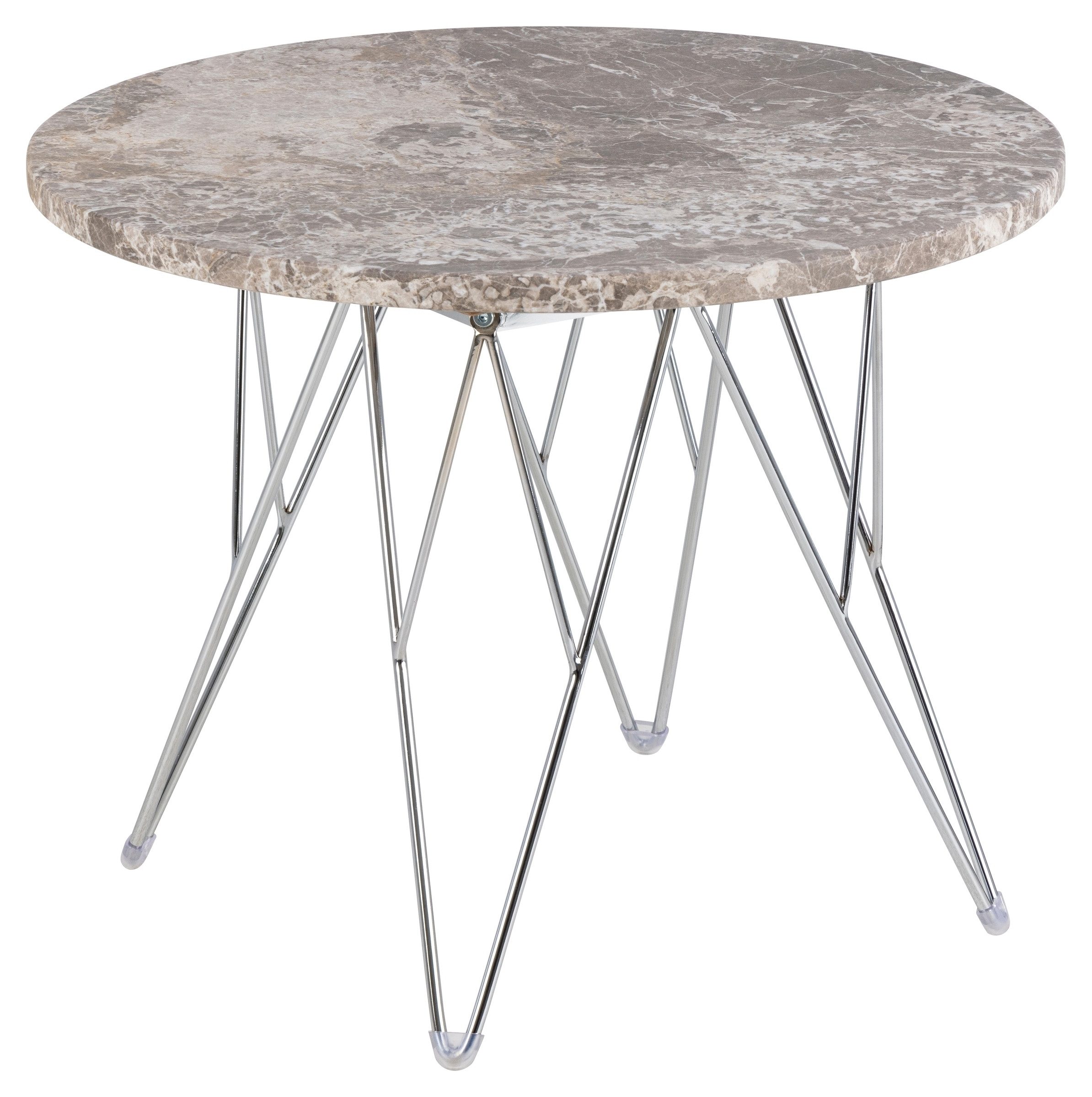Couchtisch in Braun, Marmor - 41,4x55cm (HxD)