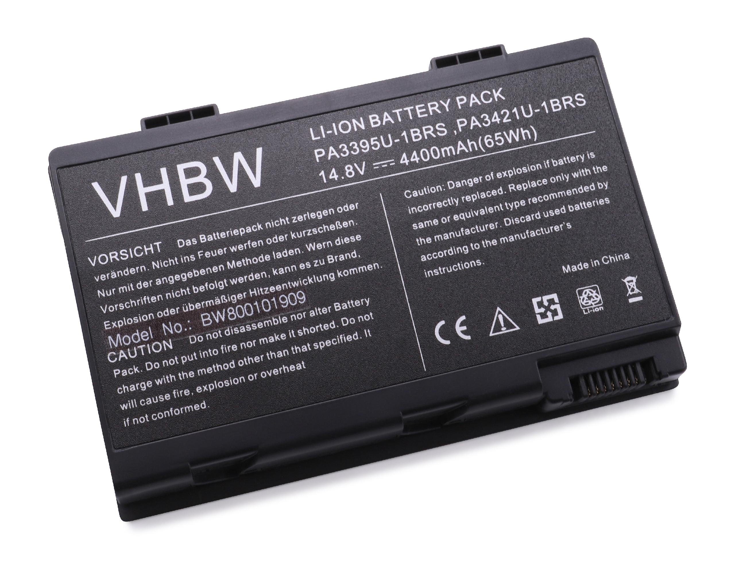 Netbook Toshiba vhbw Li-Ion) / mAh 4400 Ersatz Laptop-Akku PA3395U-1BRS, 14,8V, PA3421U-1BRS für (4400mAh, Notebook für