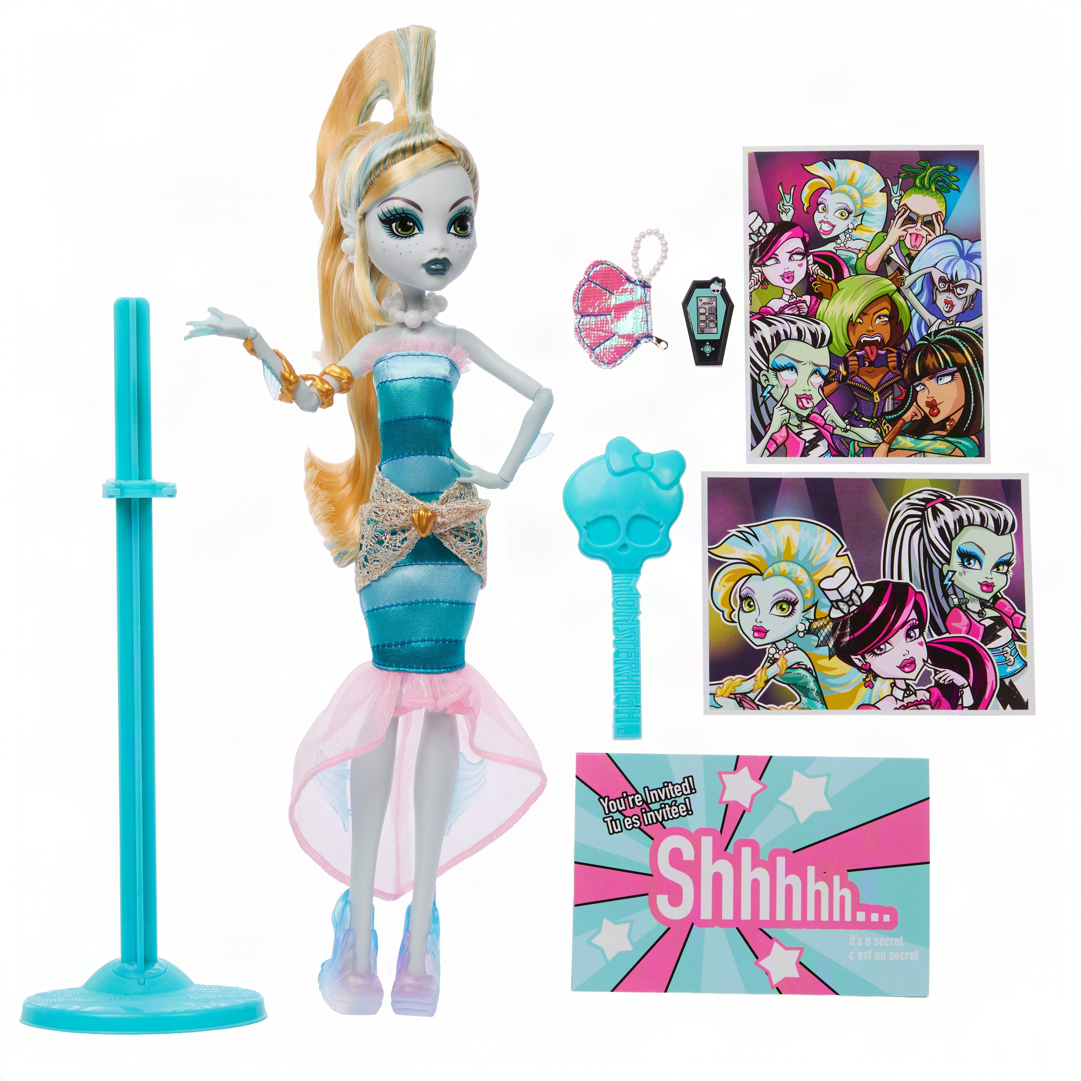 MonsterHigh™ Anziehpuppe Mitternachtsparty, Lagoona Blue