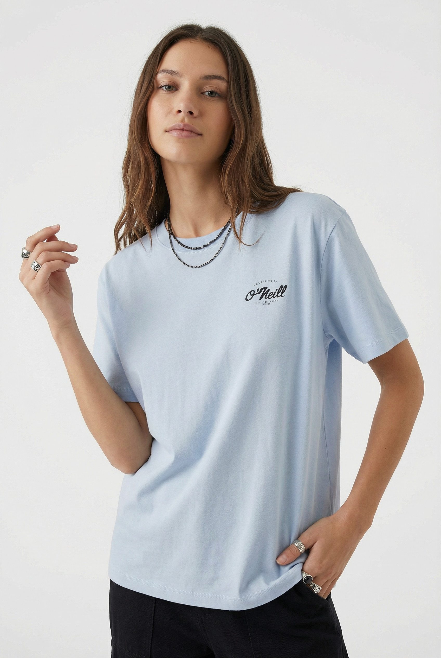 O'Neill T-Shirt O'NEILL BOXY BACK PRINT T-SHIRT sportliche Passform, lockerer Schnitt, aus Baumwolle