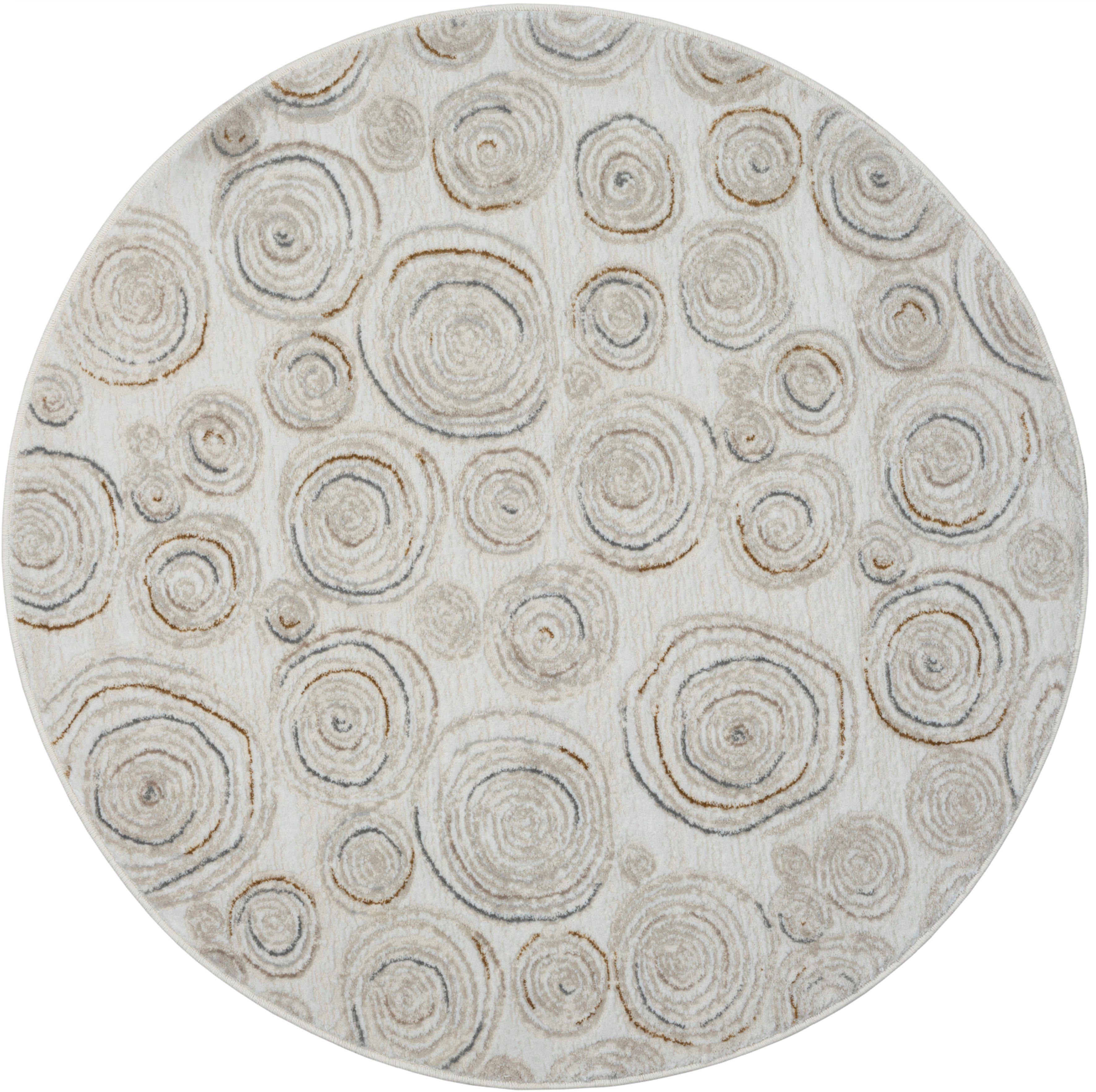 Myflair Möbel & Accessoires Teppich My Style, rund, Höhe: 10 mm, Kurzflor, Scandi-Design, besonders weich durch Microfaser