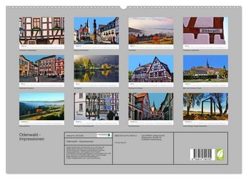 CALVENDO Wandkalender Odenwald - Impressionen (Premium, hochwertiger DIN A2 Wandkalender 2023, Kunstdruck in Hochglanz)