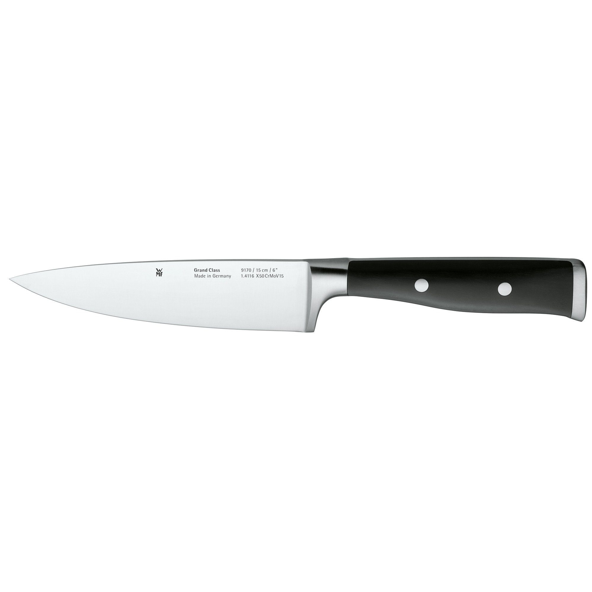 WMF Kochmesser Grand Class, Messer geschmiedet, Performance Cut, Spezialklingenstahl, Klinge 15 cm | Kochmesser