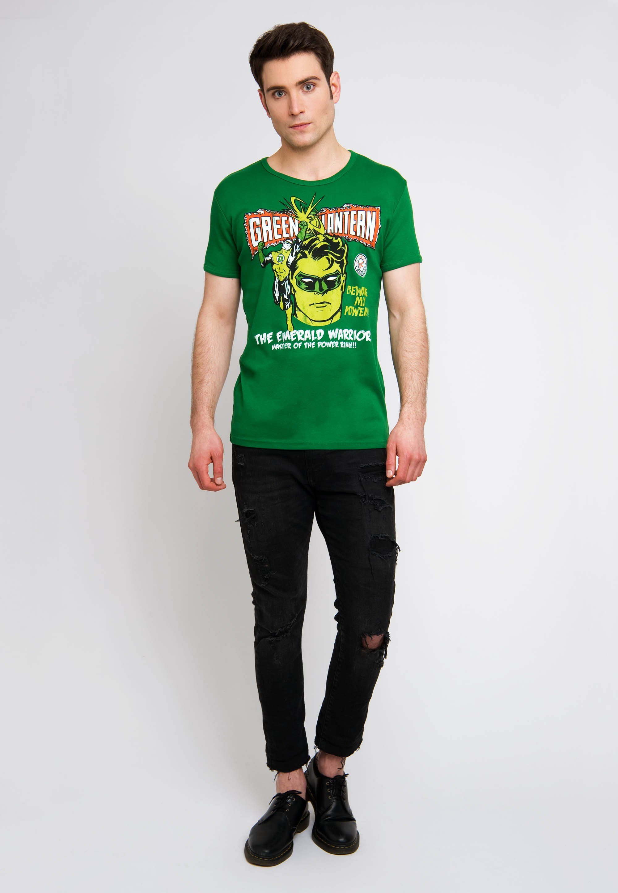 Power Heldenmotiv klassichem mit Green grün LOGOSHIRT T-Shirt Lantern