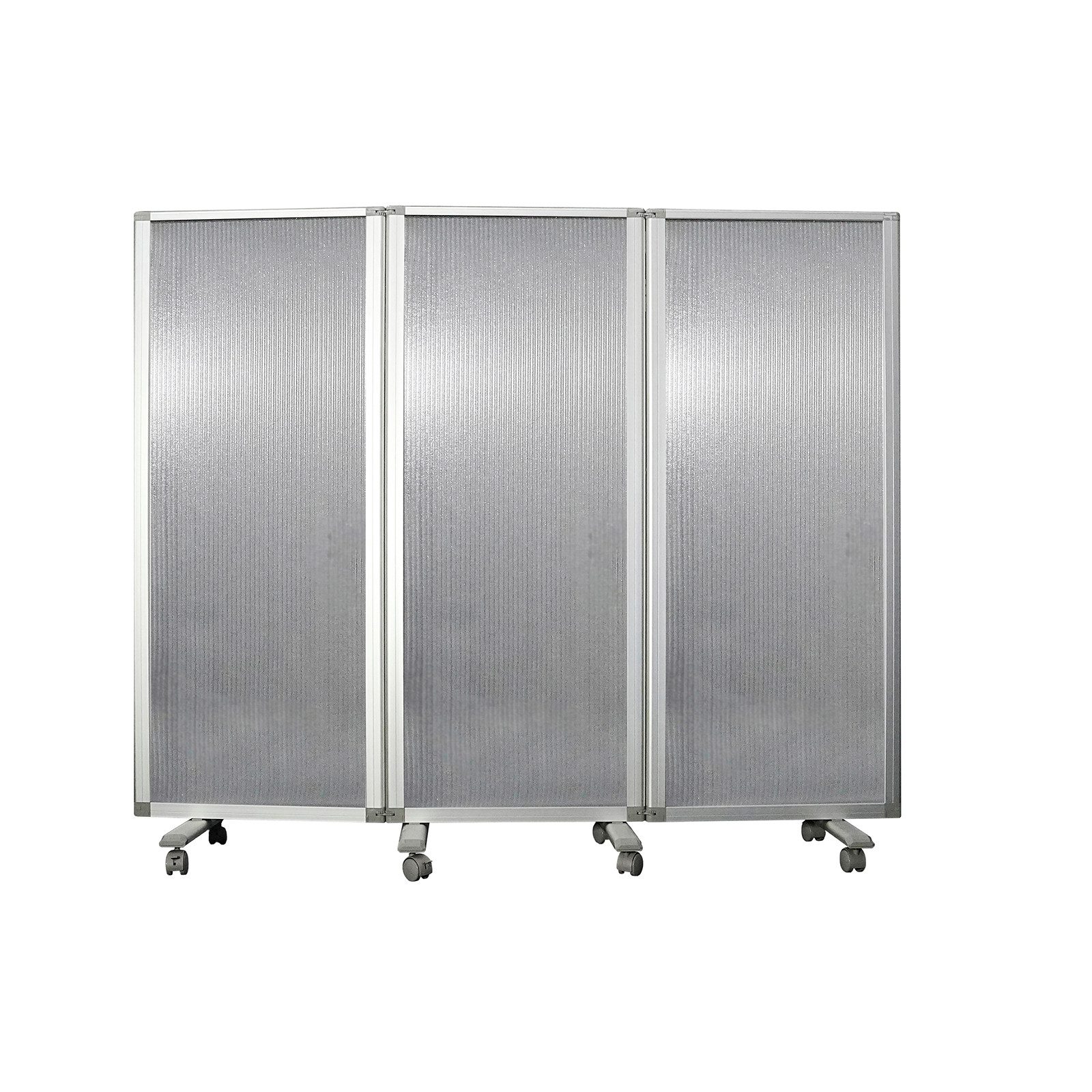 Kubus Paravent Doppelseitige Trennwand, Rahmen aus Aluminium (3 St), Verschiedene Ausführungen