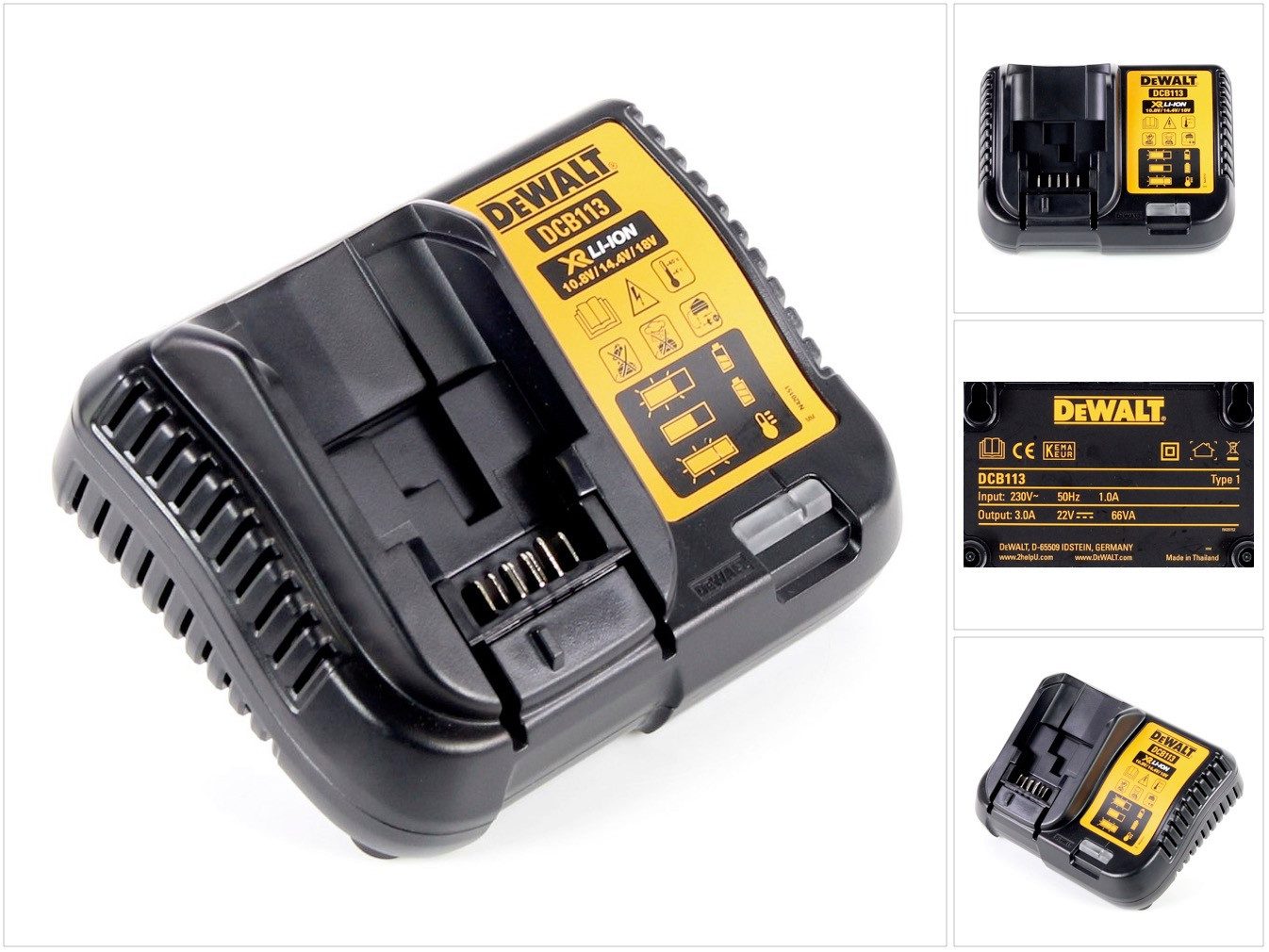 DeWalt DCB 113 Ladegerät XR 10,8V-18V für Li-Ion Akkus Schnelllade-Gerät