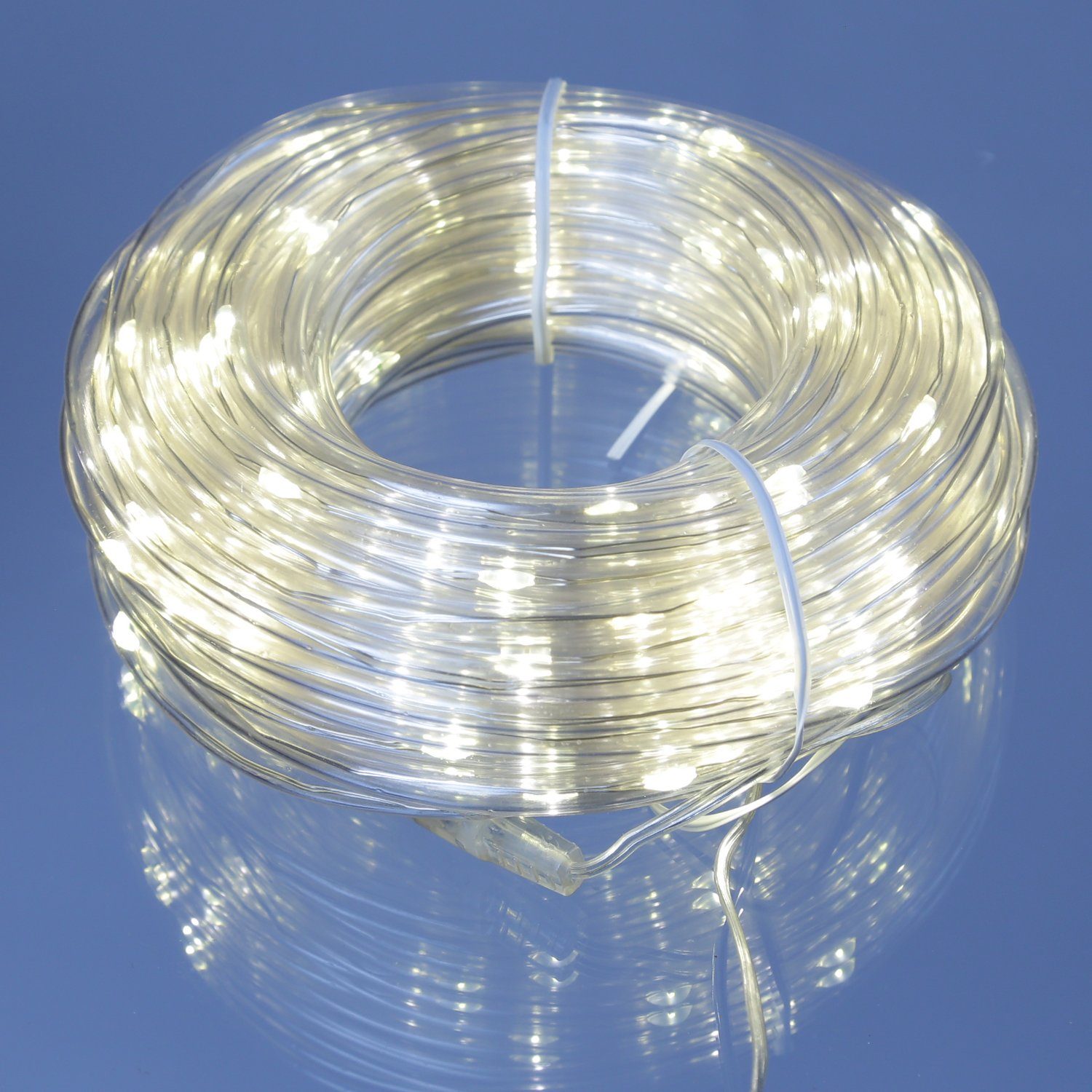 MARELIDA LED-Lichterschlauch LED Lichtschlauch warmweiß Außen Lichterkette Party Garten Balkon 12m, 120-flammig – Bild 4 von 4