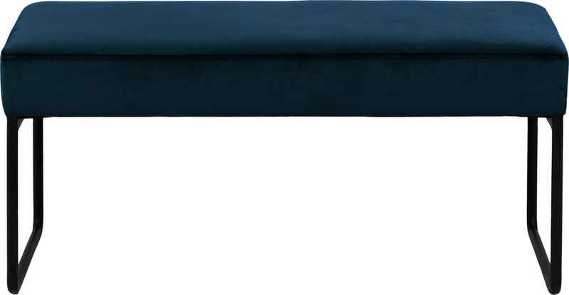 andas Sitzbank »Ximena« (1-St), mit edlem Samtvelours und schwarzen Metallbeinen, Breite 95 cm