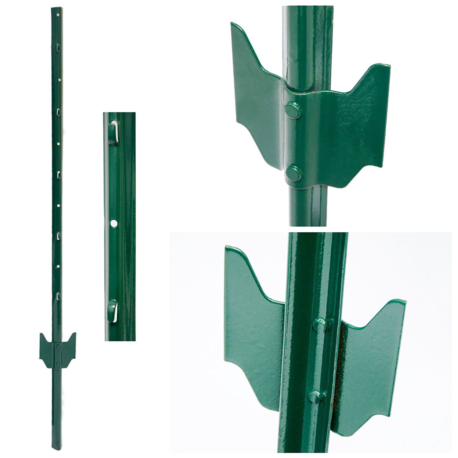 Niederberg Metall Zaunpfosten Zaunpfahl 140cm Zaunpfosten Pfahl Pfosten