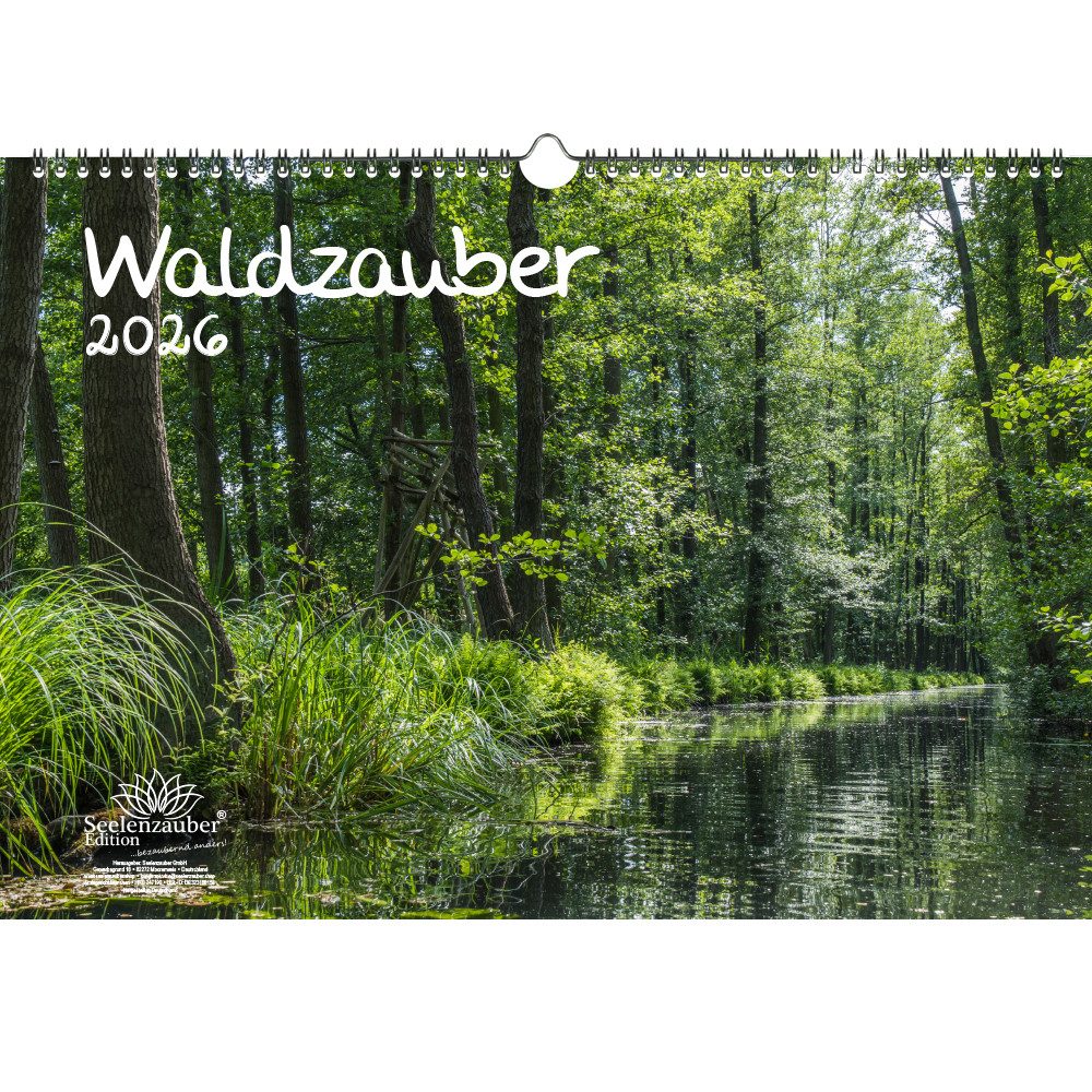 Seelenzauber Wandkalender Waldzauber DIN A3 Календари für 2026 Baum Bäume Wald Natur