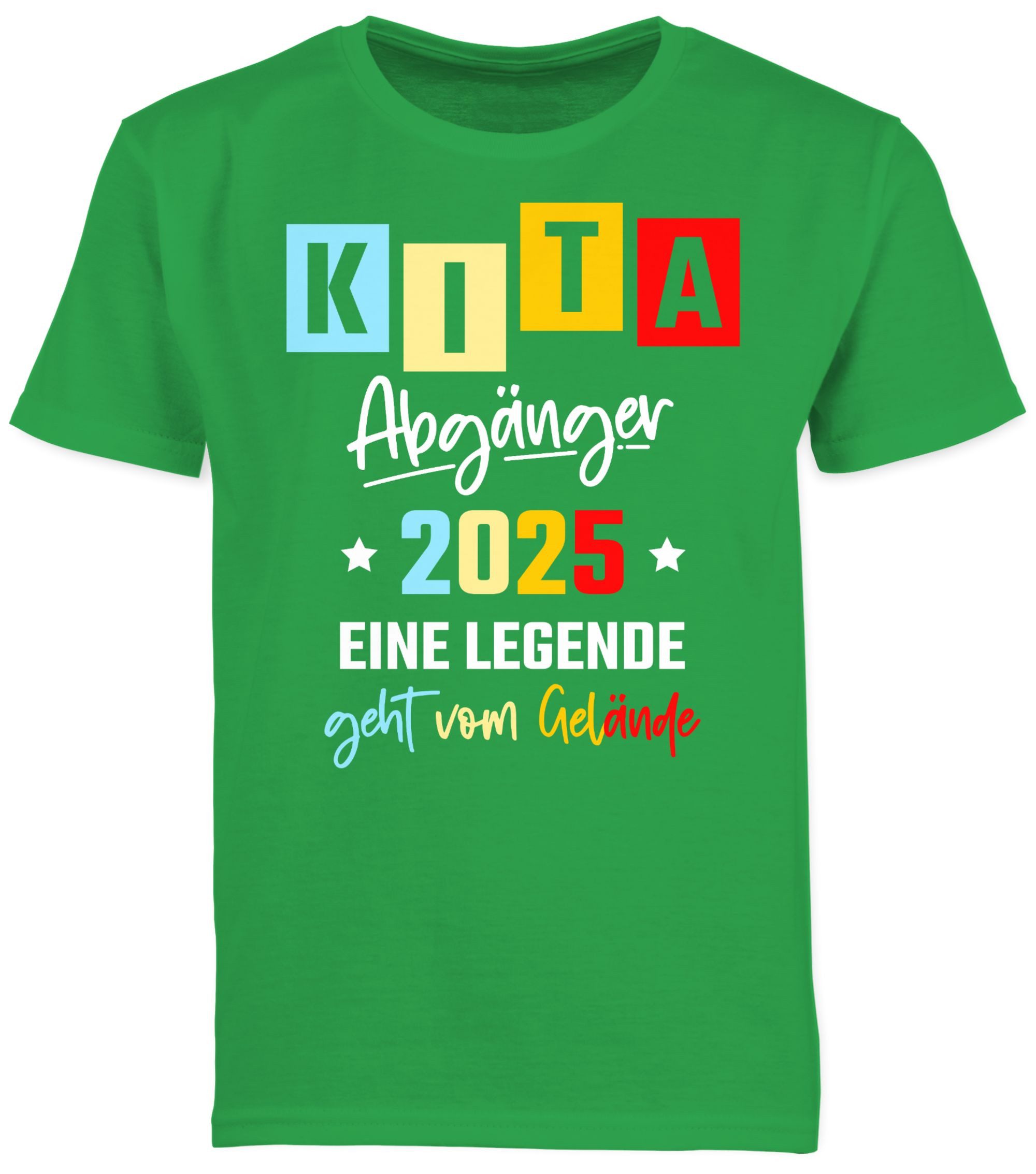 Shirtracer T-Shirt Kita Abgänger 2025 - Eine Legende Gelände (1-tlg) Einschulung Junge Schulanfang Geschenke