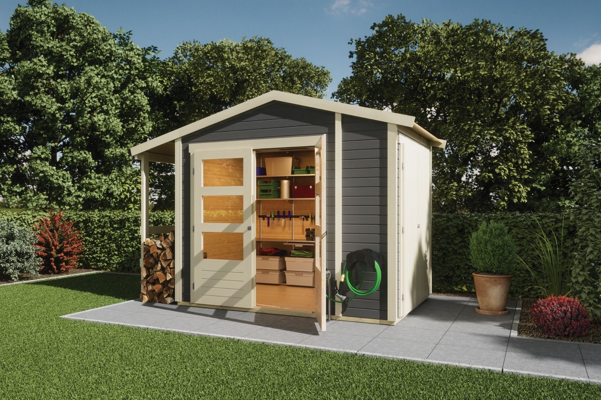38+ Gartenhaus Mit Fußboden Und Dacheindeckung, Das gartenhaus wird