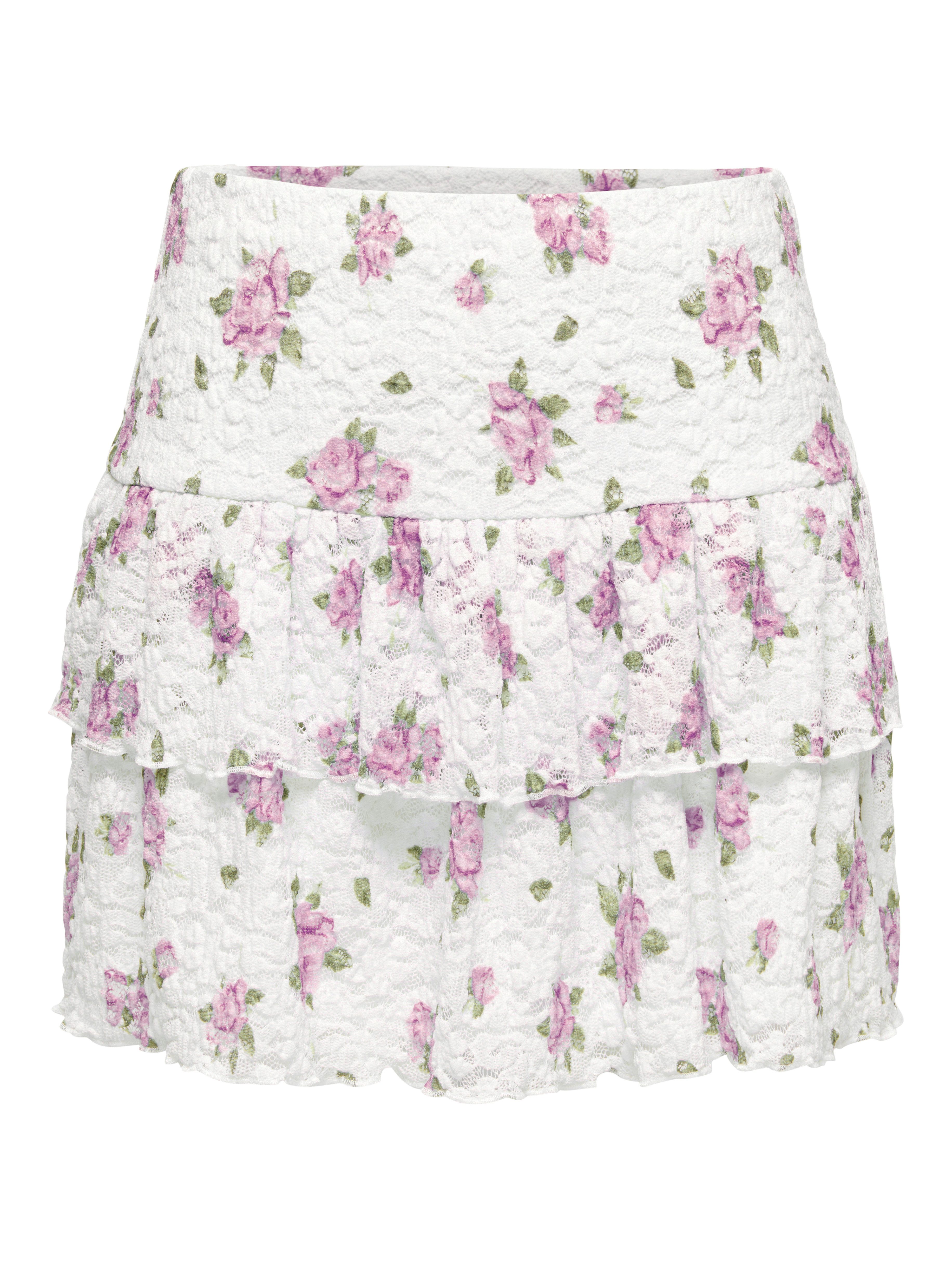 ONLY Minirock ONLSAGA LACE MINI SKIRT Materialmix