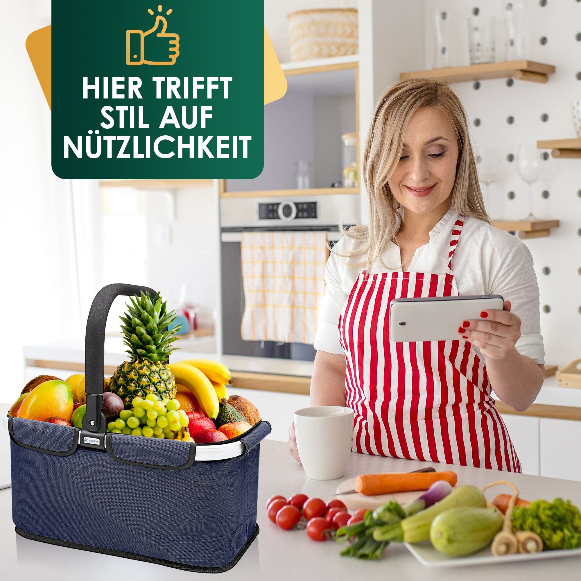 Easy line® Einkaufskorb Kühlkorb Stabiler Thermo günstig online kaufen