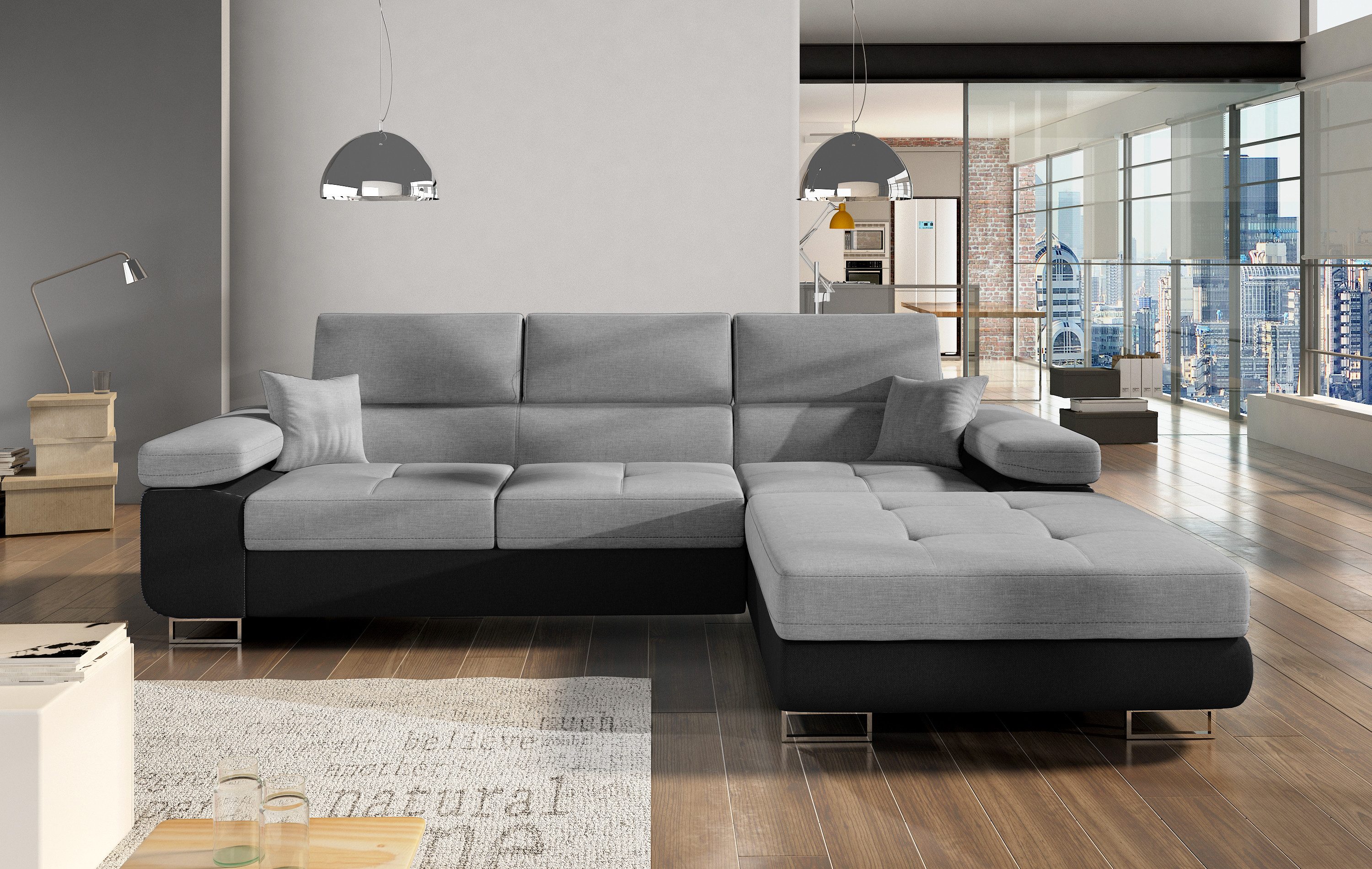 MF Design Polsterecke Amanda, mit Bettfunktion