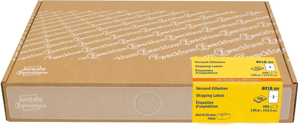 Thumbnail - Avery Zweckform Etiketten Versandetiketten 199,6x143,5mm weiß VE=600 Stück