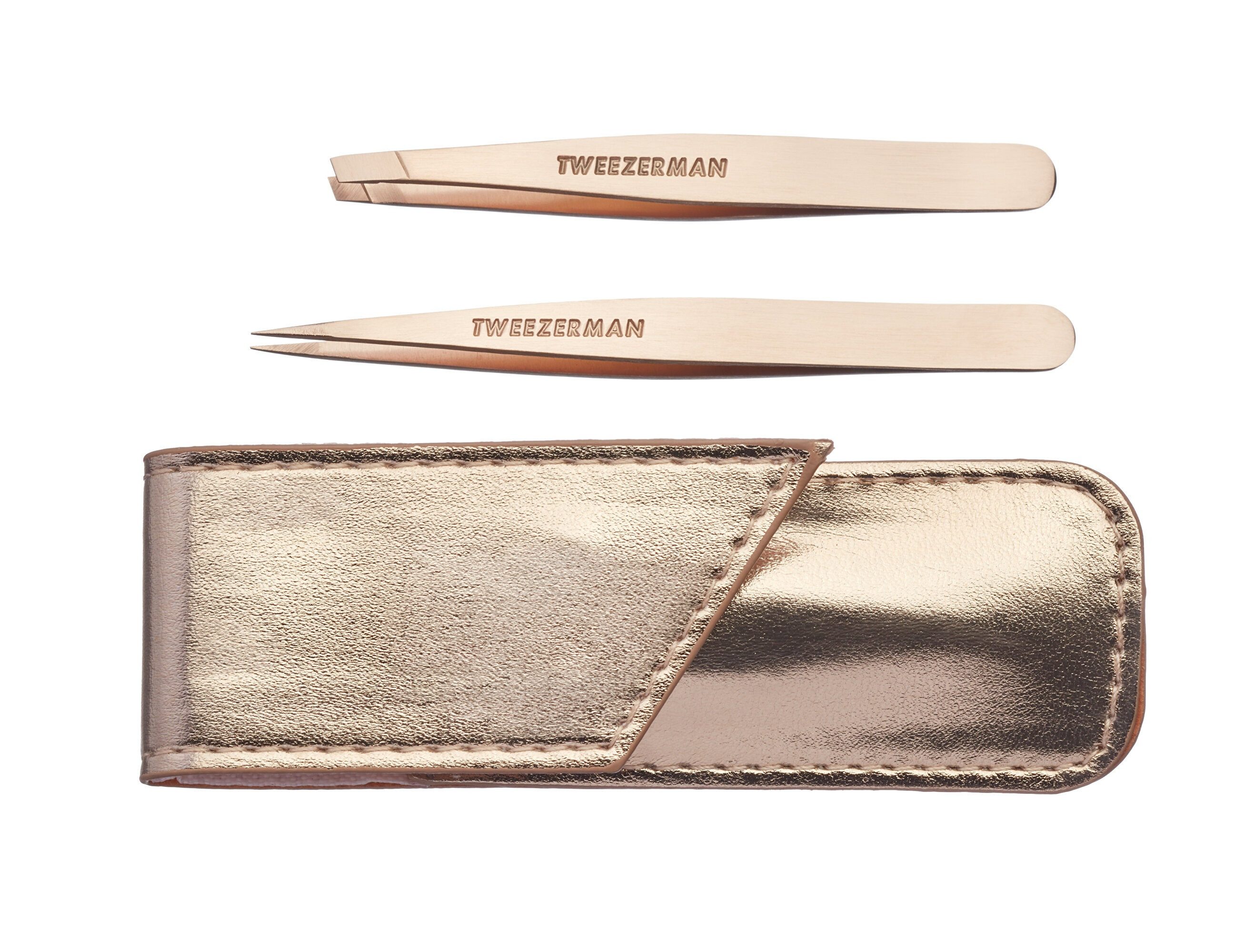 TWEEZERMAN Pinzette Eine Pinzette in einem Etui aus Roségold