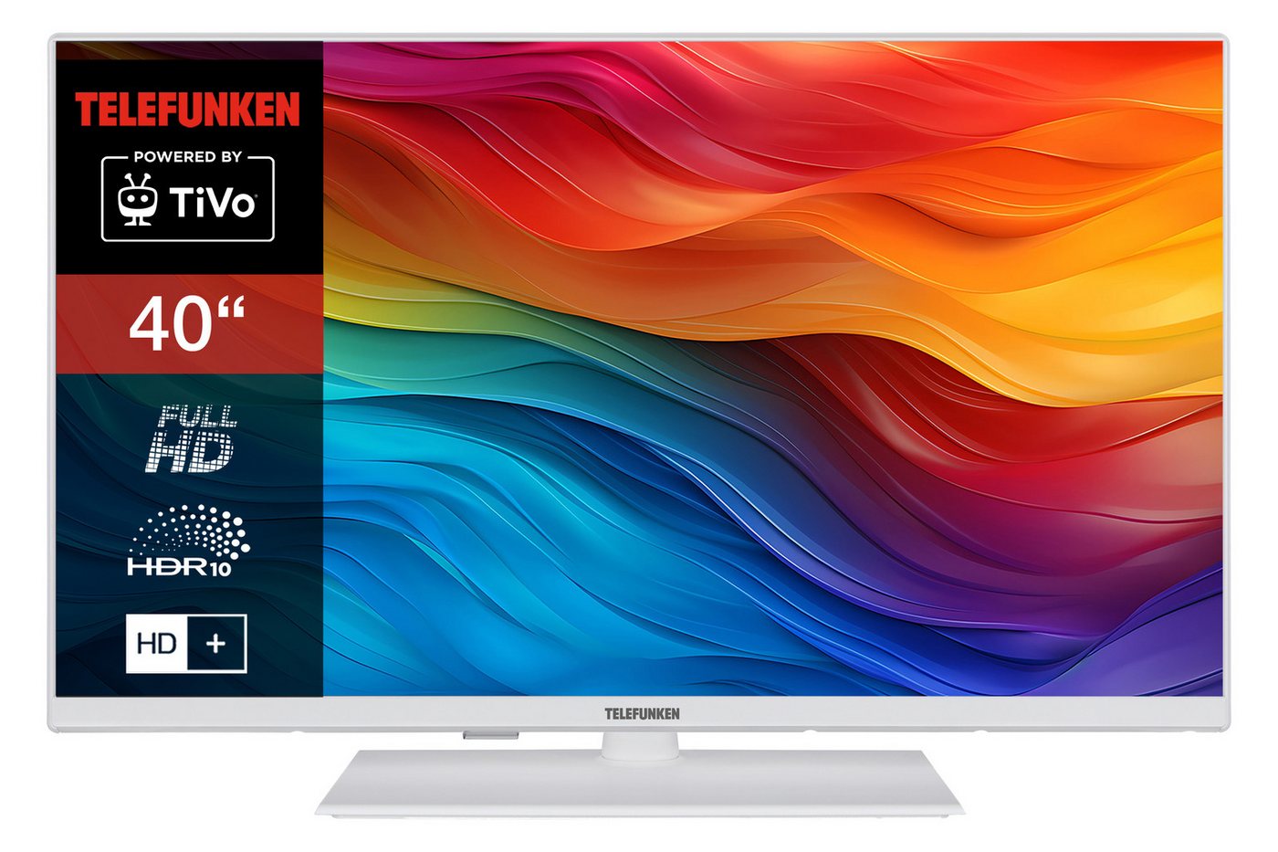 Telefunken XF40TO750M-W LCD-LED Fernseher (102 cm/40 Zoll, Full HD, Smart TV powered by TiVo, Dolby Audio, HDR10, Sprachsteuerung, Triple-Tuner, 6 Monate HD+ inkl) weiß ! RABATT: 53.86% Telefunken XF40TO750M-W LCD-LED Fernseher (102 cm/40 Zoll, Full HD, Smart TV powered by TiVo, Dolby Audio, HDR10, Sprachsteuerung, Triple-Tuner, 6 Monate HD+ inkl) weiß ! RABATT: 53.86%