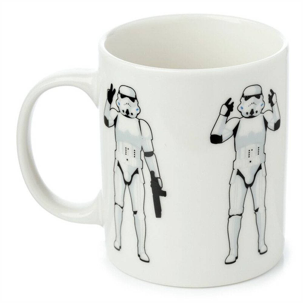 Puckator Tasse Original Stormtrooper, Porzellan, Becher, weiß, ca. 11,5 x 7,5 x 9,5 cm, für 300 ml