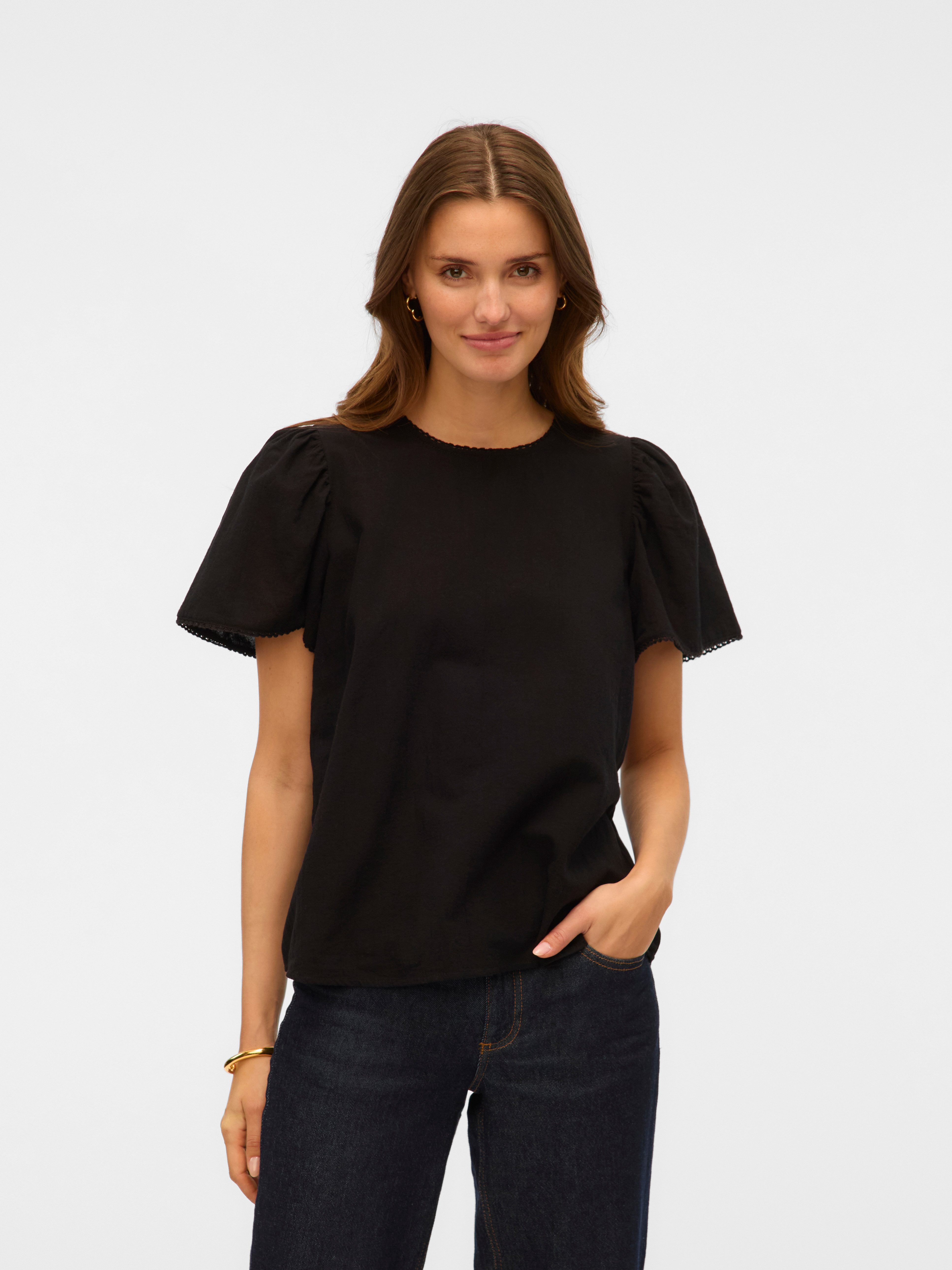 Vero Moda Kurzarmbluse VMPRETTY SS TOP günstig online kaufen