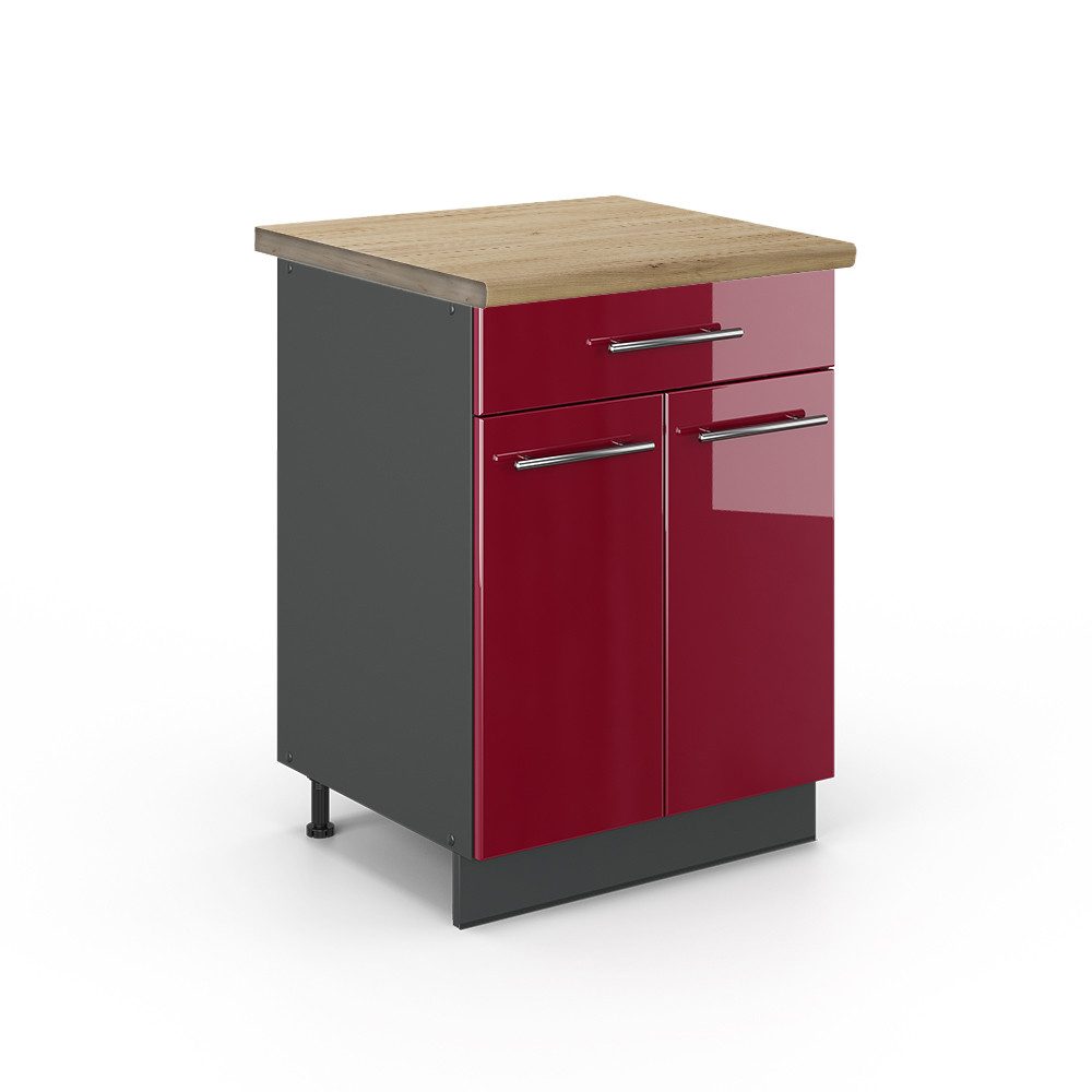Vicco Unterschrank Fame-Line, Anthrazit Landhaus/Weiß, 60 günstig online kaufen