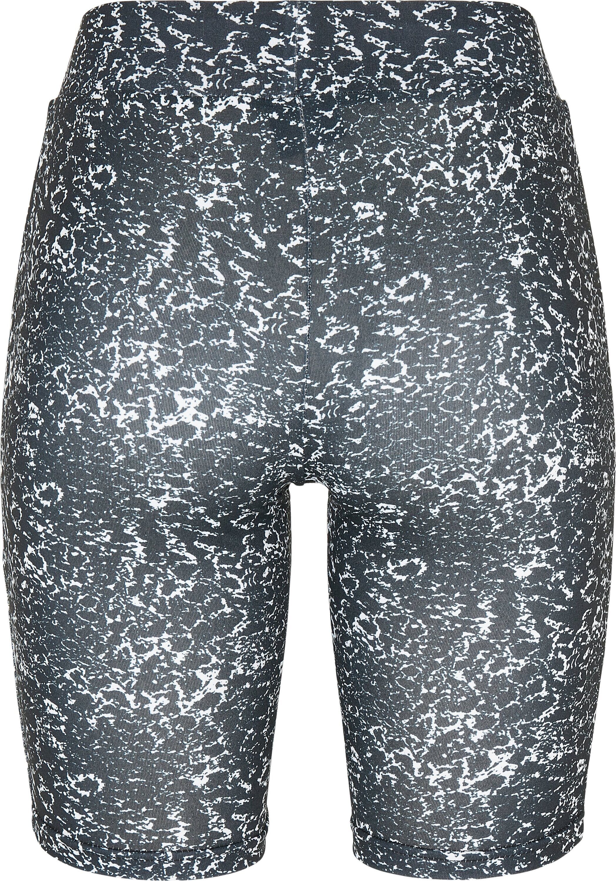 Ladies AOP Shorts Damen Cycle CLASSICS (1-tlg) Stoffhose black-white URBAN