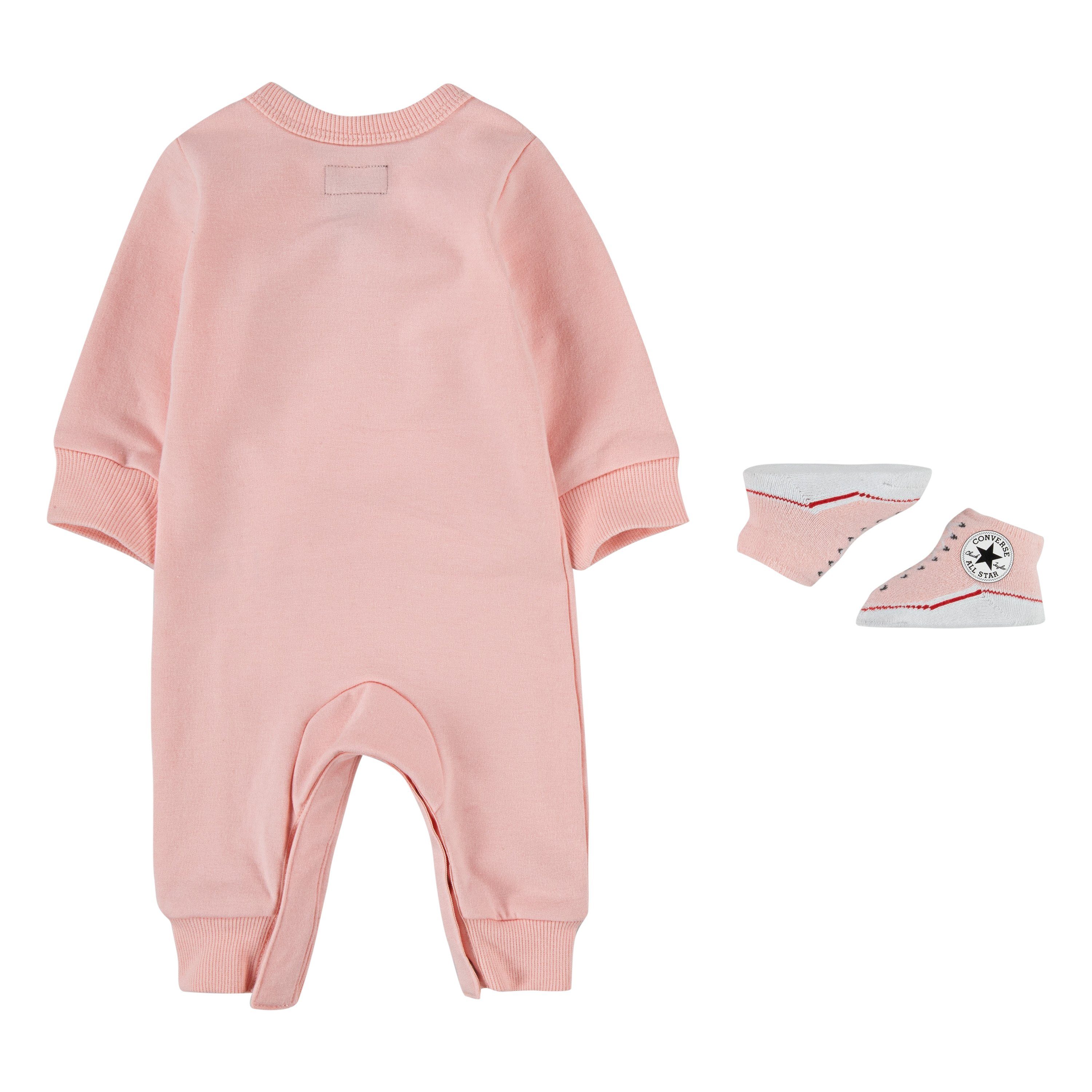 BOOTIE (Set) rosa COVERALL S Strampler CHUCK W/ LIL SOCK Converse